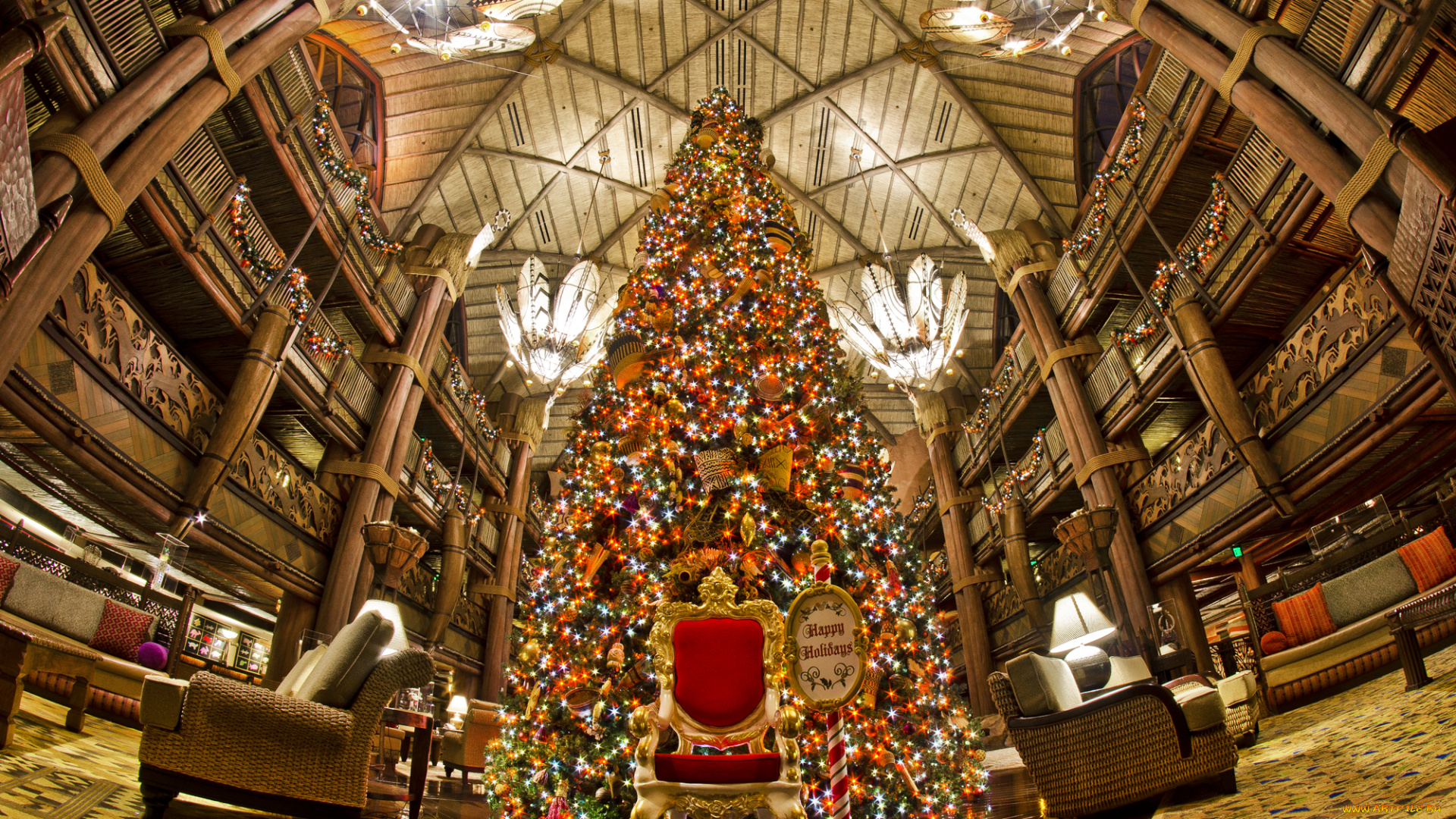 праздничные, Ёлки, интерьер