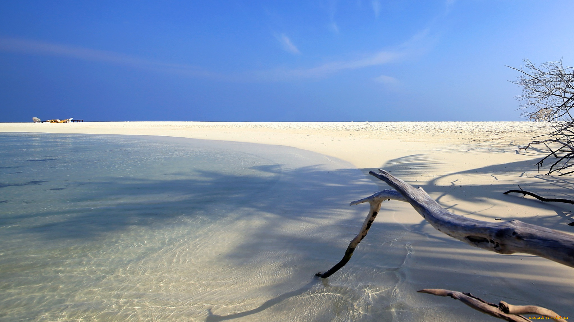 природа, побережье, пляж, океан, кристальная, вода