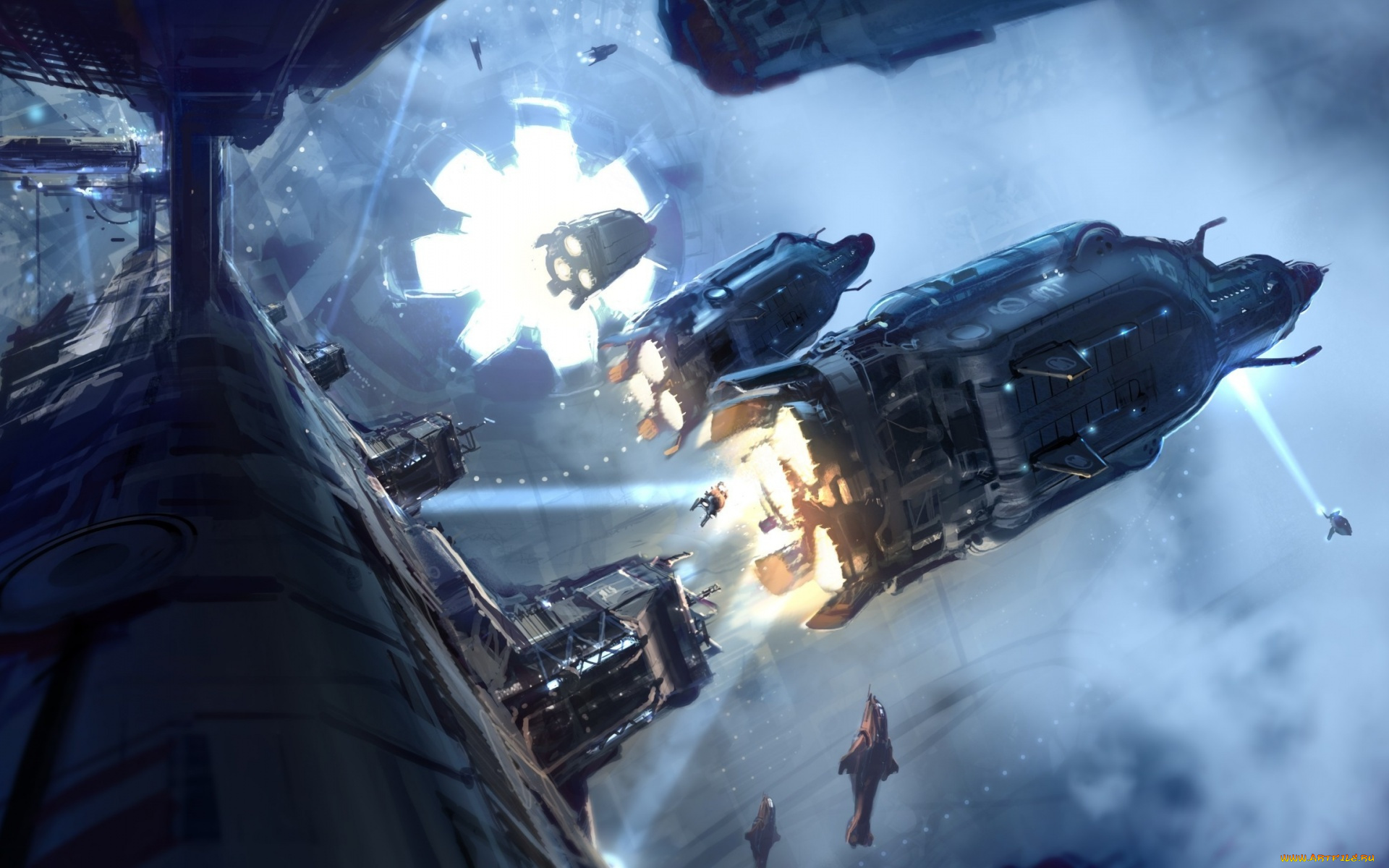 halo, видео, игры, 4, космос, корабли