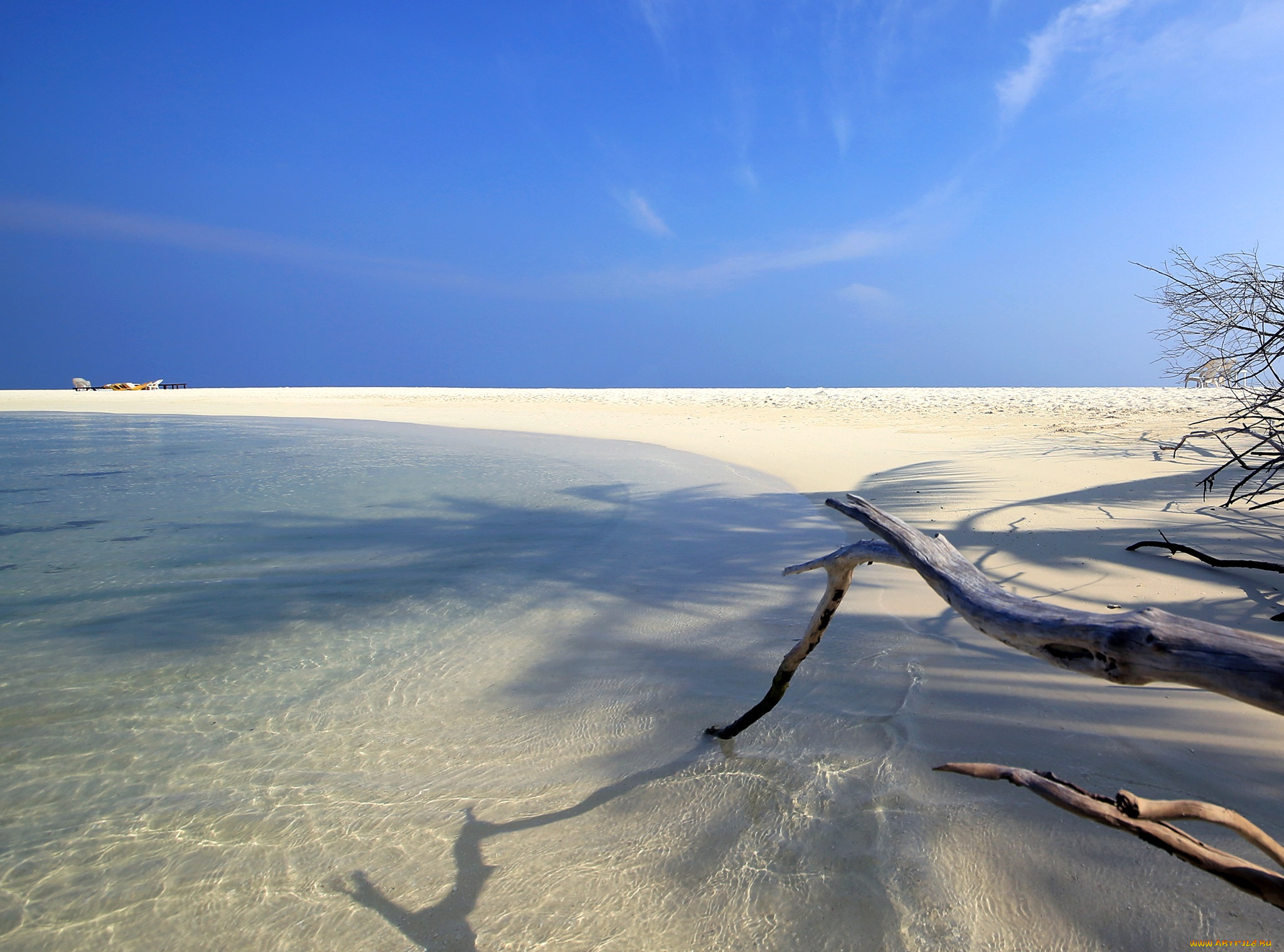 природа, побережье, пляж, океан, кристальная, вода