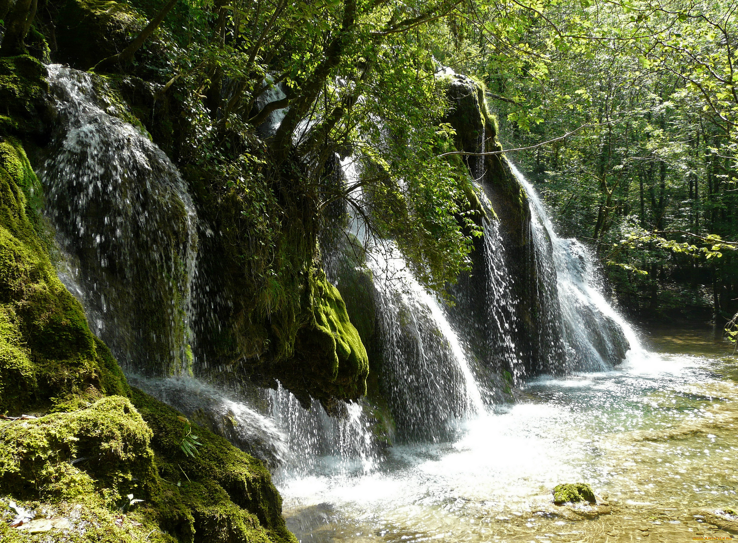 франция, франш, конте, cascades, des, tufs, природа, водопады, каскад, волопад