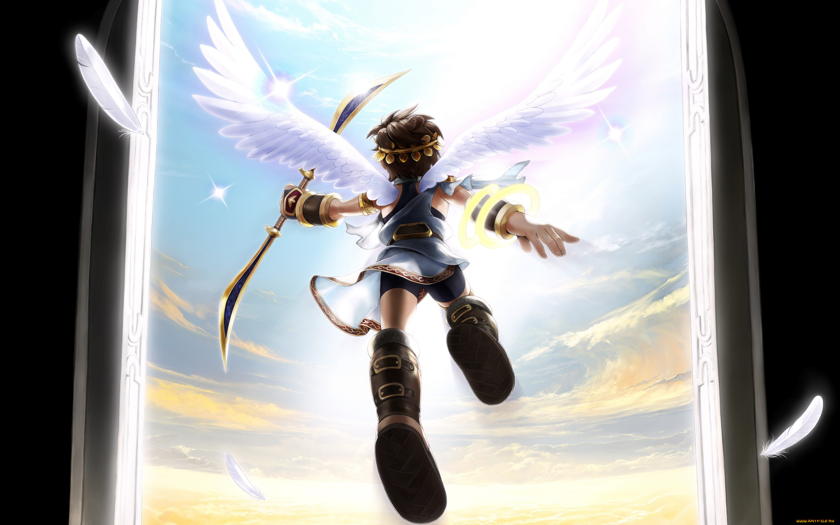 kid, icarus, uprising, видео, игры, крылья
