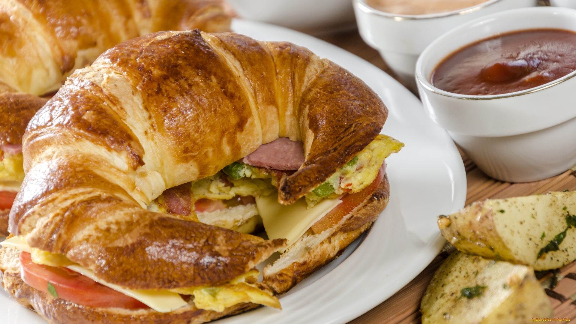 еда, бутерброды, , гамбургеры, , канапе, бутерброд, соус