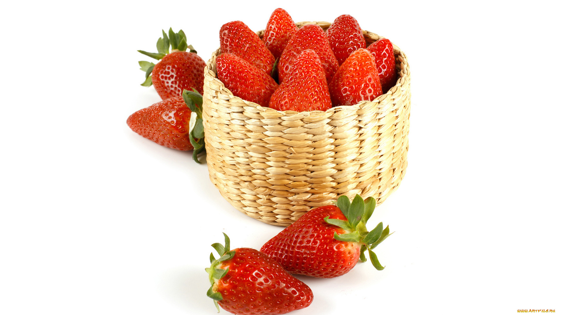 еда, клубника, , земляника, корзинка