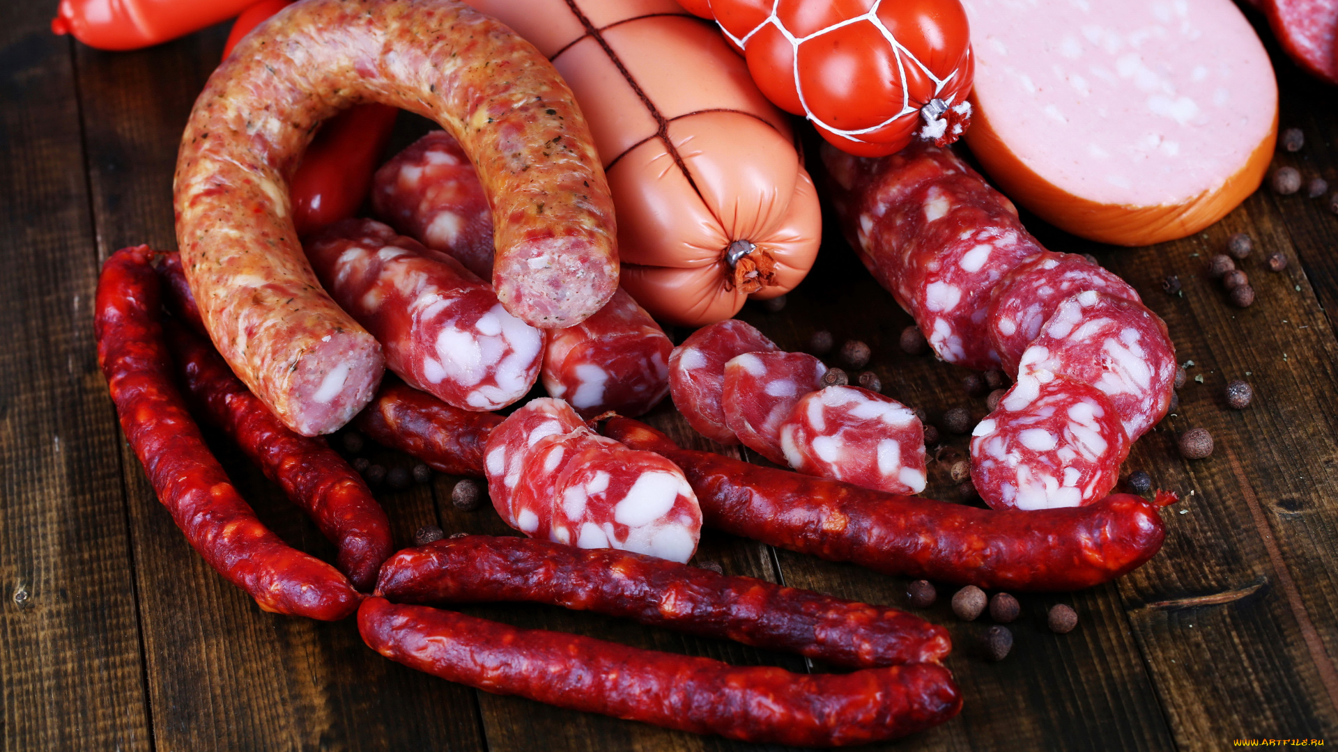 еда, колбасные, изделия, колбаса