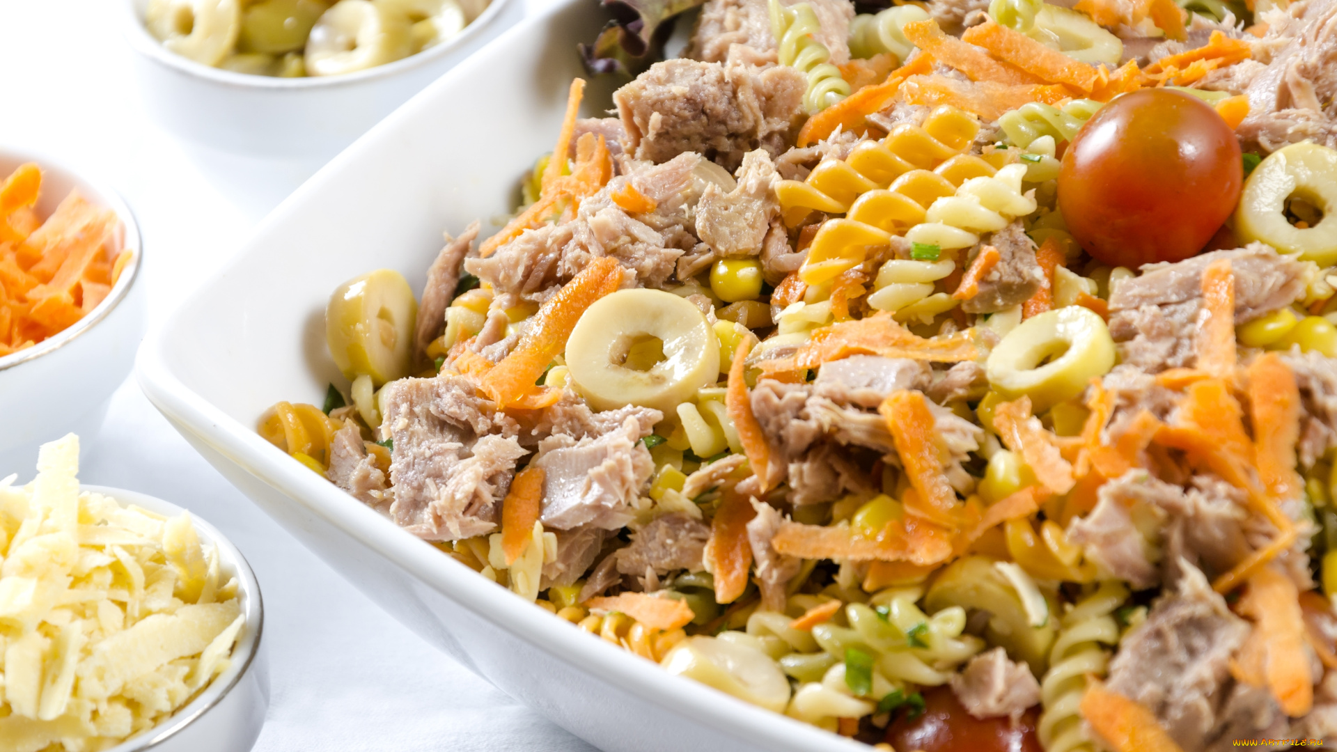 еда, макаронные, блюда, оливки, мясо, макароны