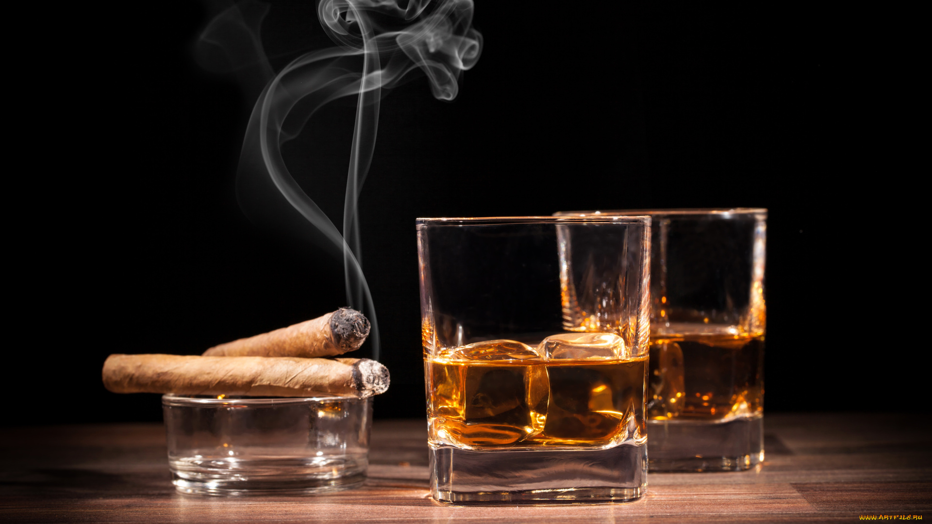 еда, напитки, сигара, рюмки, коньяк