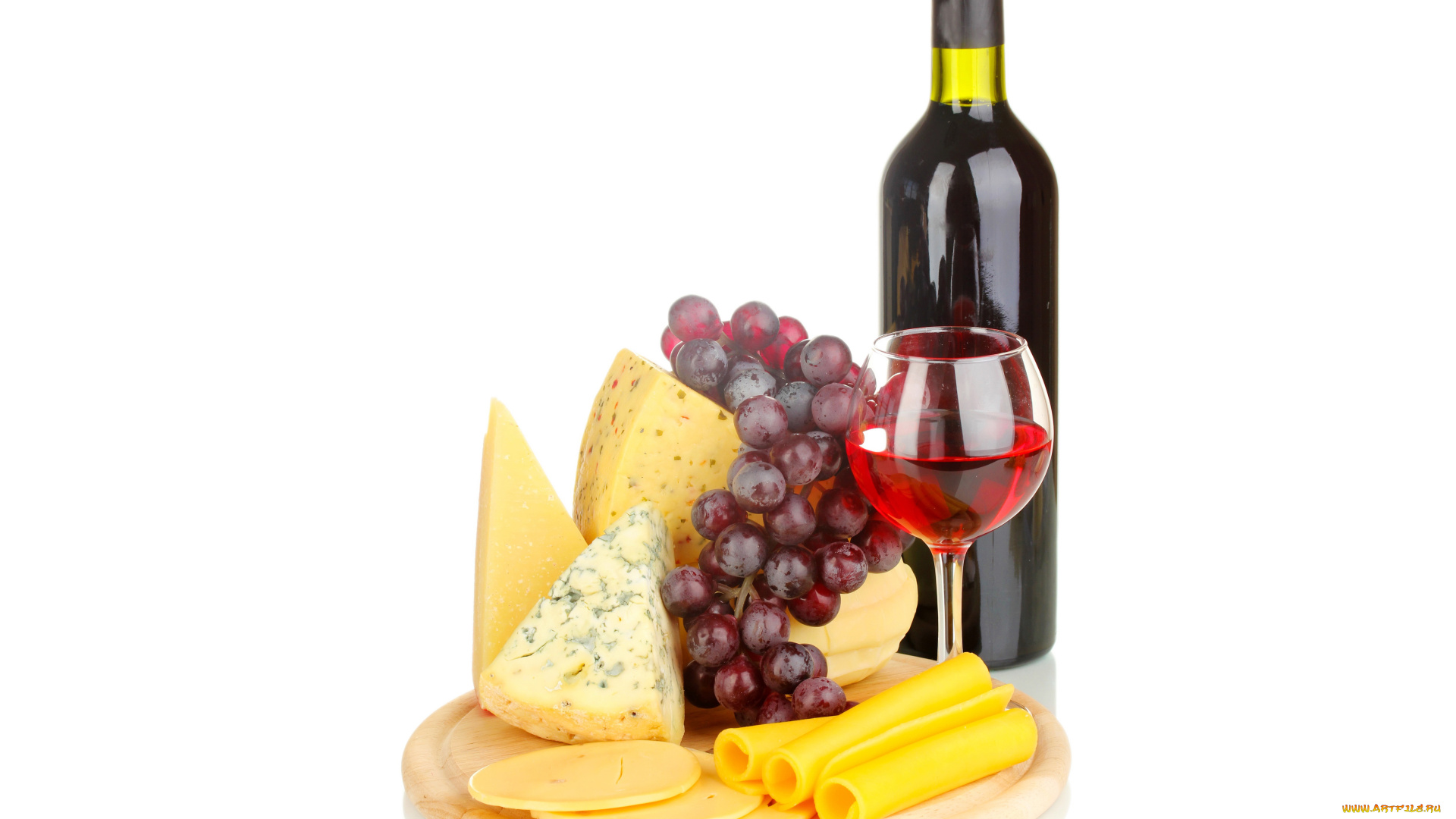 еда, натюрморт, сыр, бокал, виноград, вино