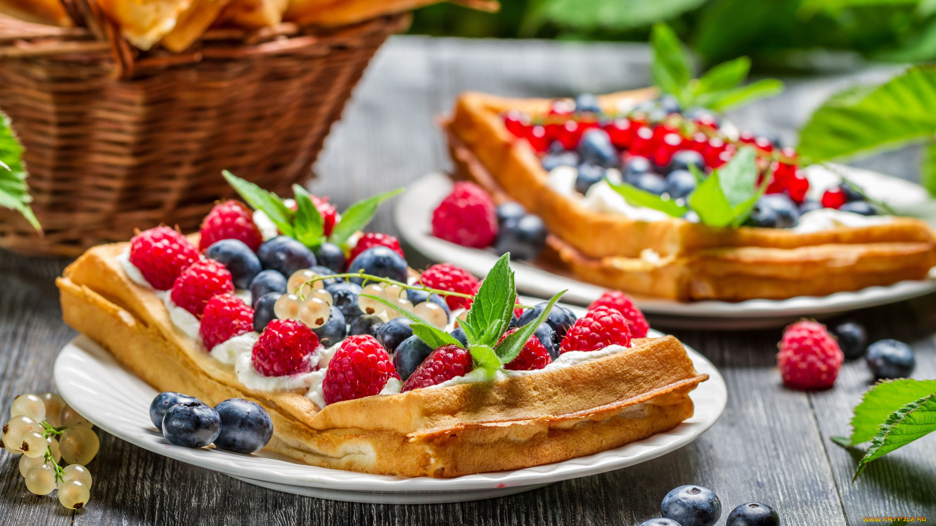 еда, пирожные, , кексы, , печенье, десерт, ягоды, вафли