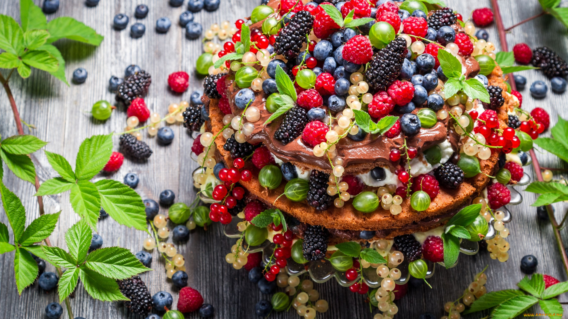 еда, торты, изобилие, ягоды, торт