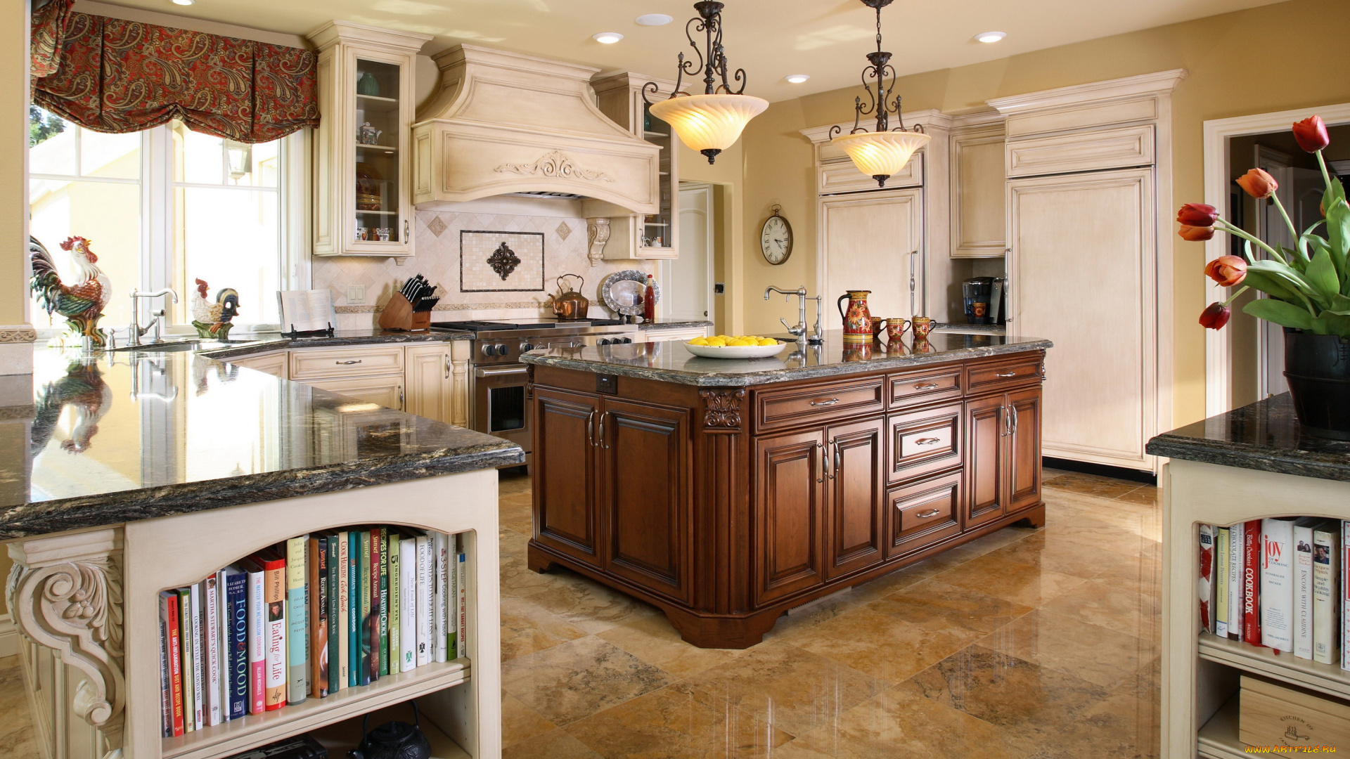 интерьер, кухня, стол, мебель, люстра, дизайн, плита