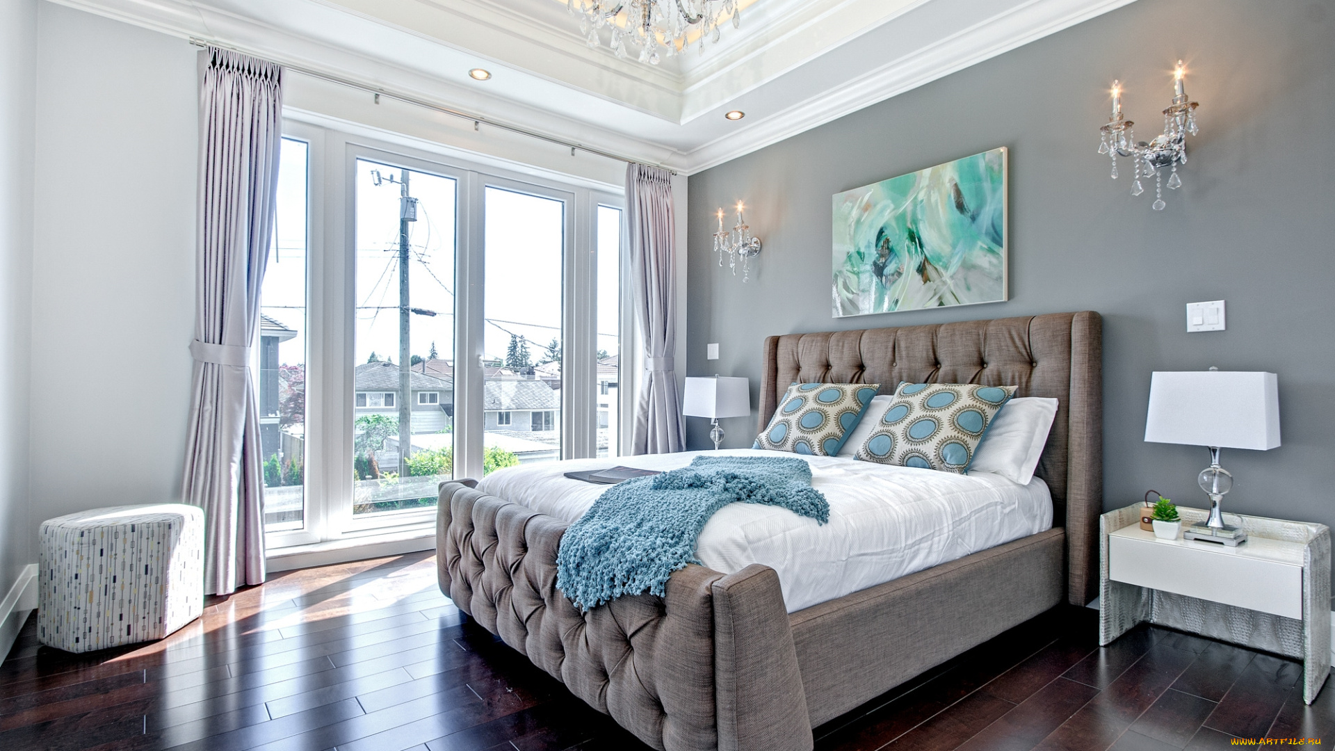 интерьер, спальня, кровать