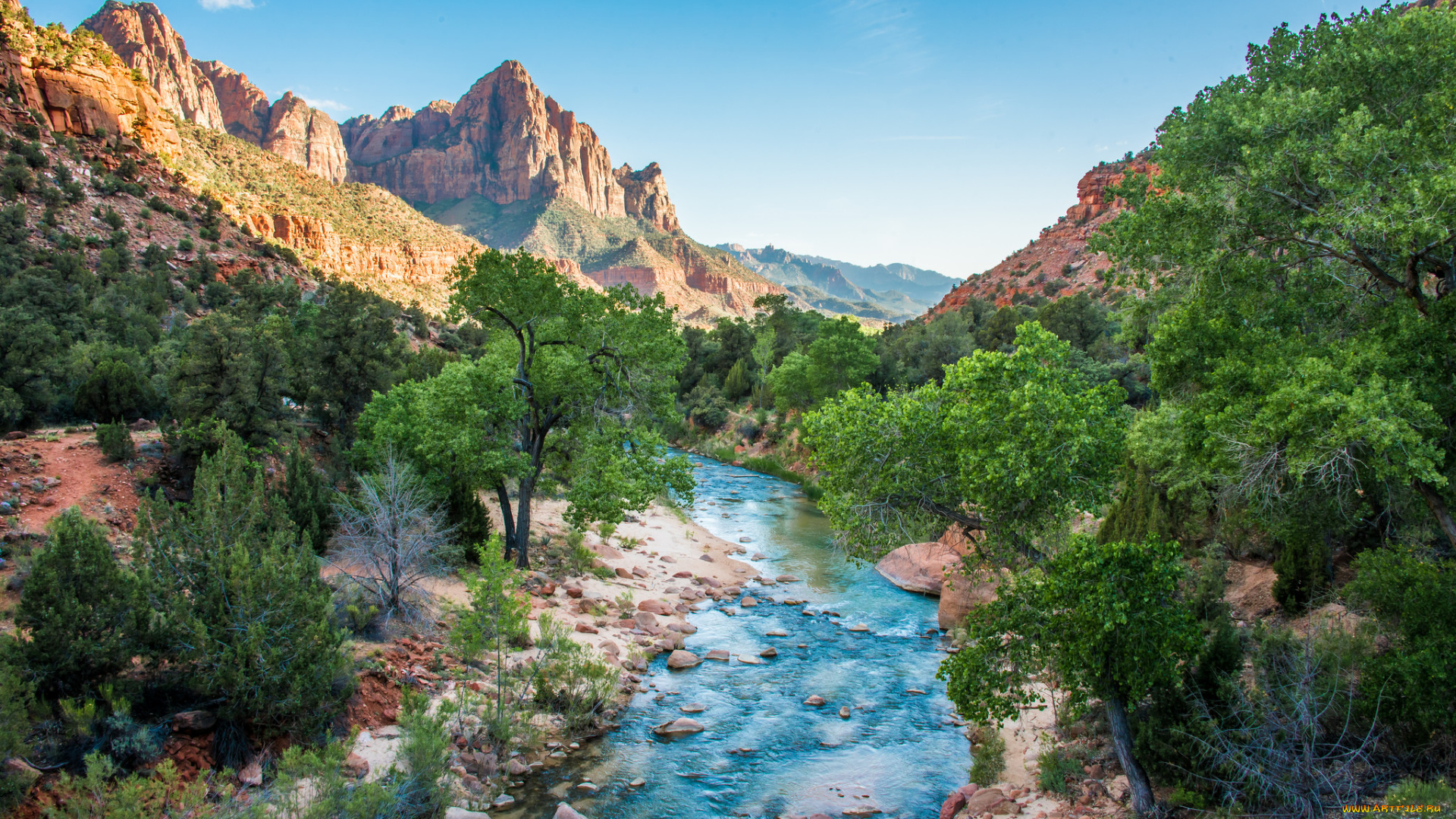 природа, реки, озера, лес, облака, река, горы