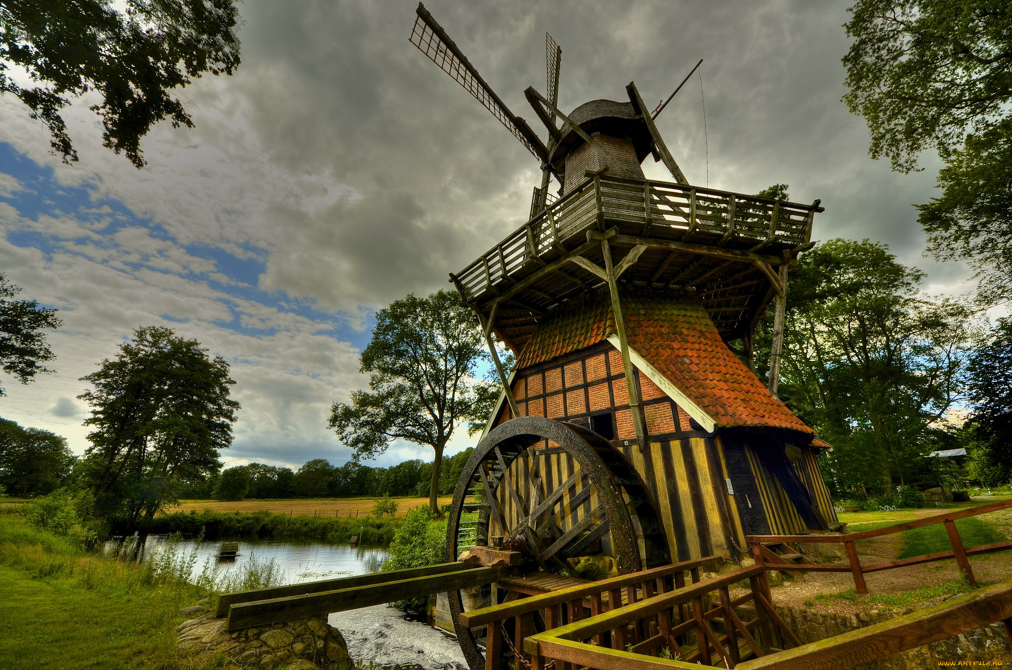 разное, мельницы, водяная, мельница