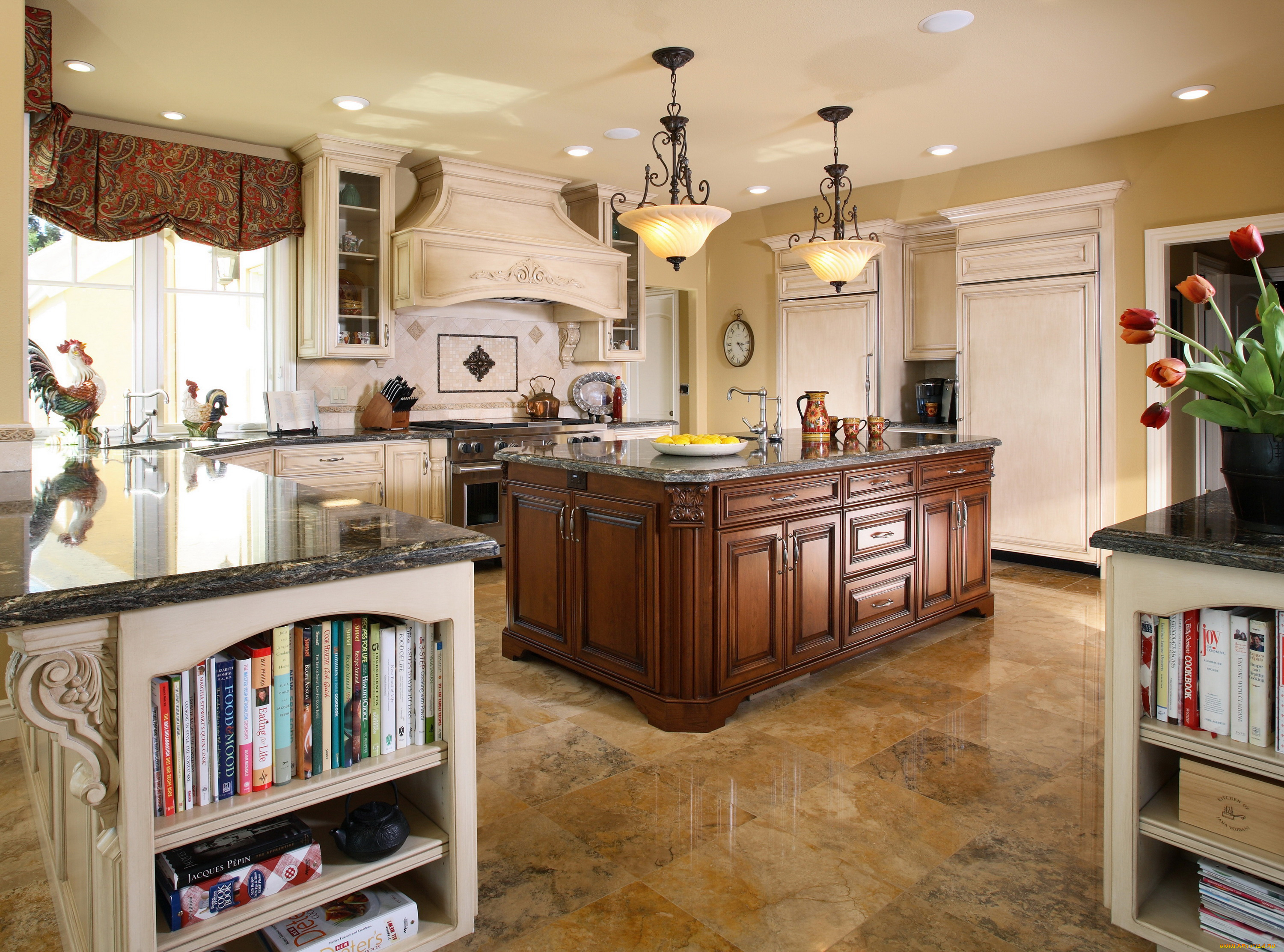 интерьер, кухня, стол, мебель, люстра, дизайн, плита