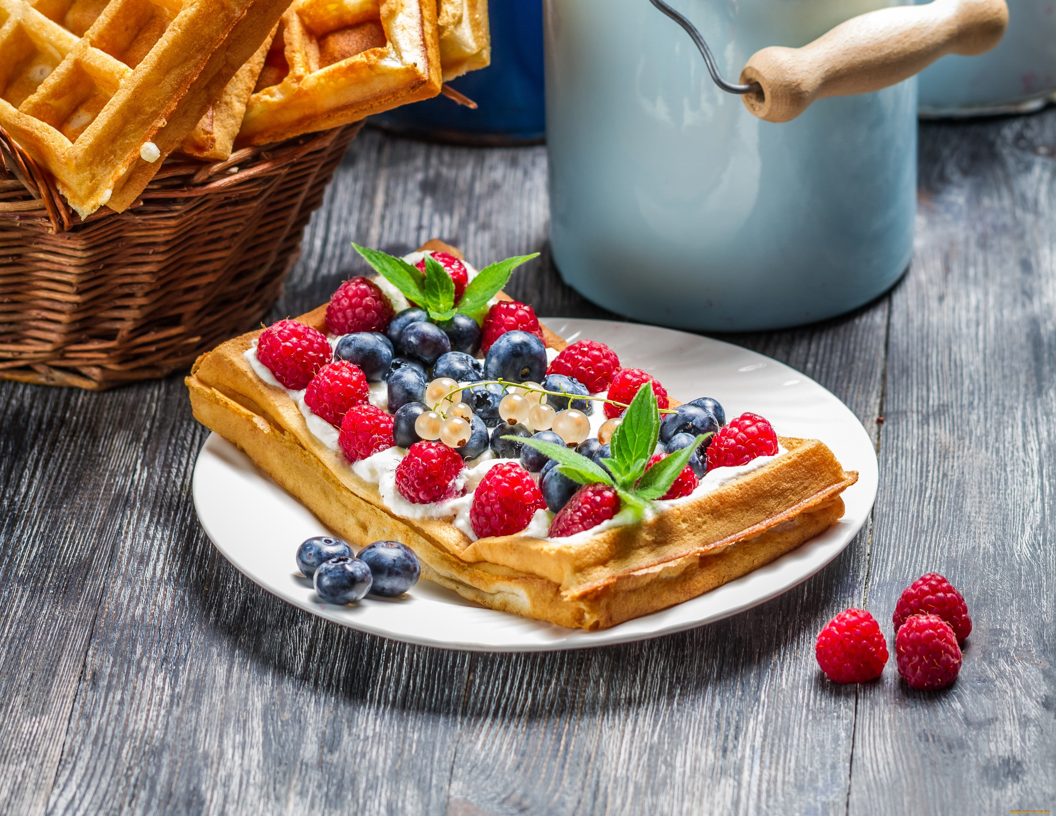 еда, пирожные, , кексы, , печенье, вафли, десерт, ягоды