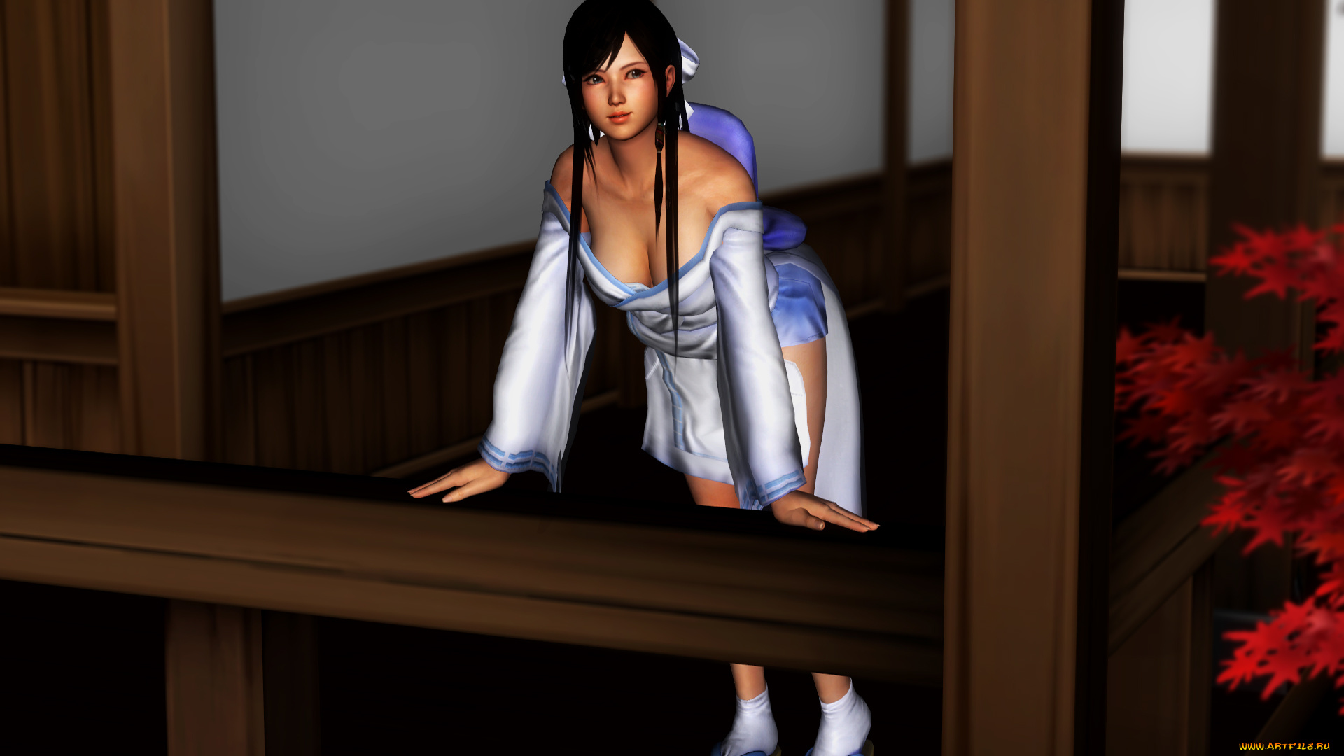 3д, графика, аниме, , anime, фон, взгляд, девушка