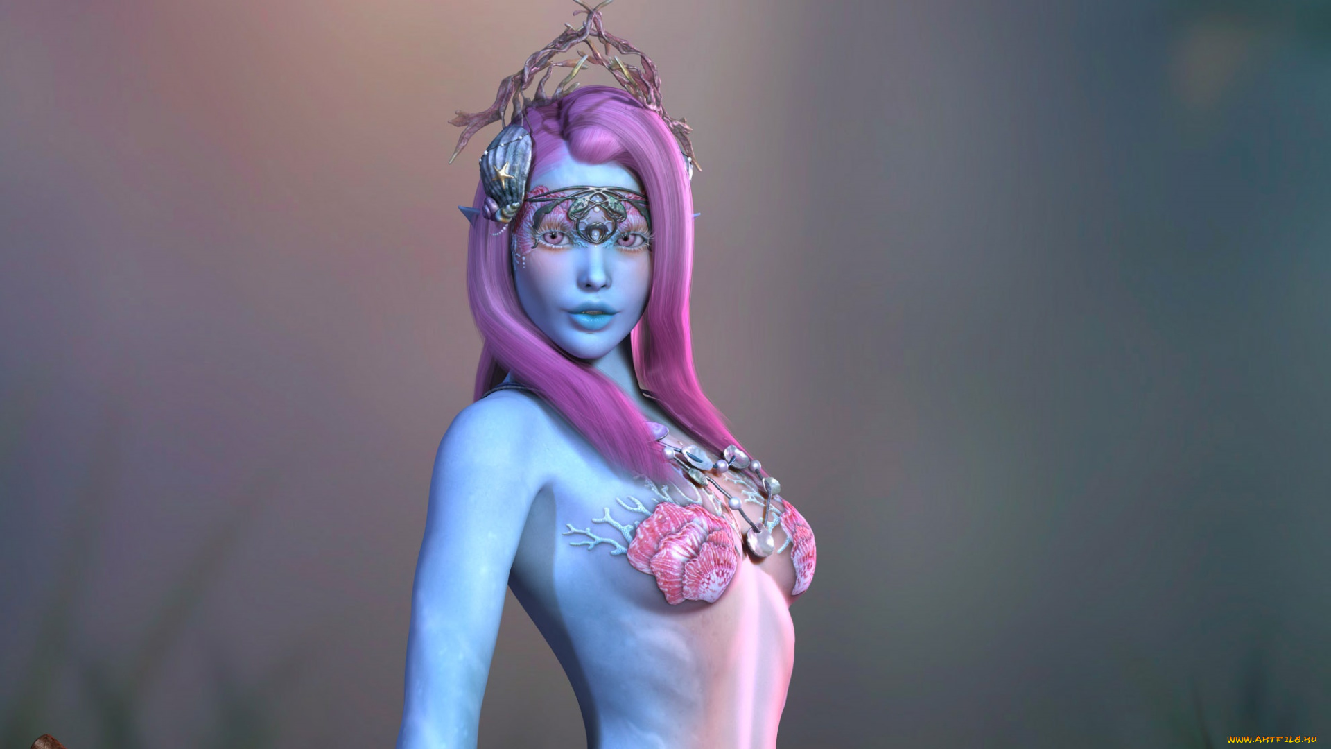 3д, графика, эльфы, , elves, фон, эльфийка, взгляд