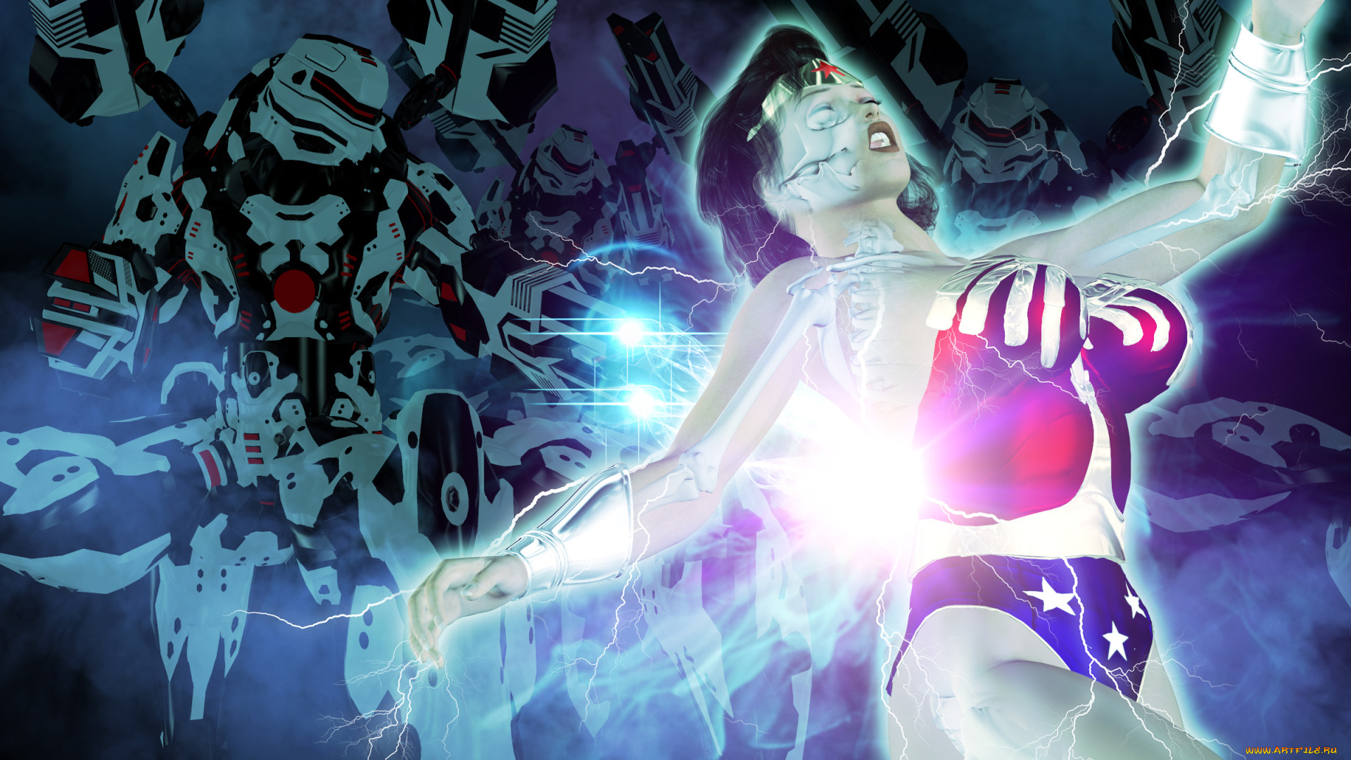 3д, графика, фантазия, , fantasy, фон, магия, девушка