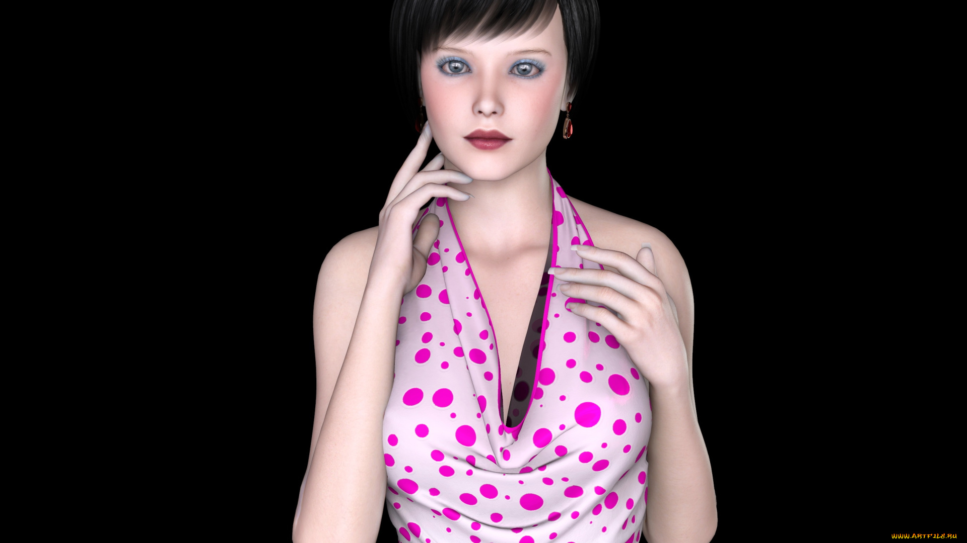 3д, графика, люди, , people, девушка, фон, взгляд