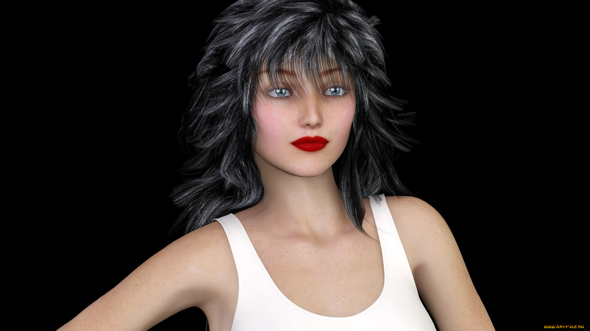 3д, графика, люди, , people, фон, взгляд, девушка