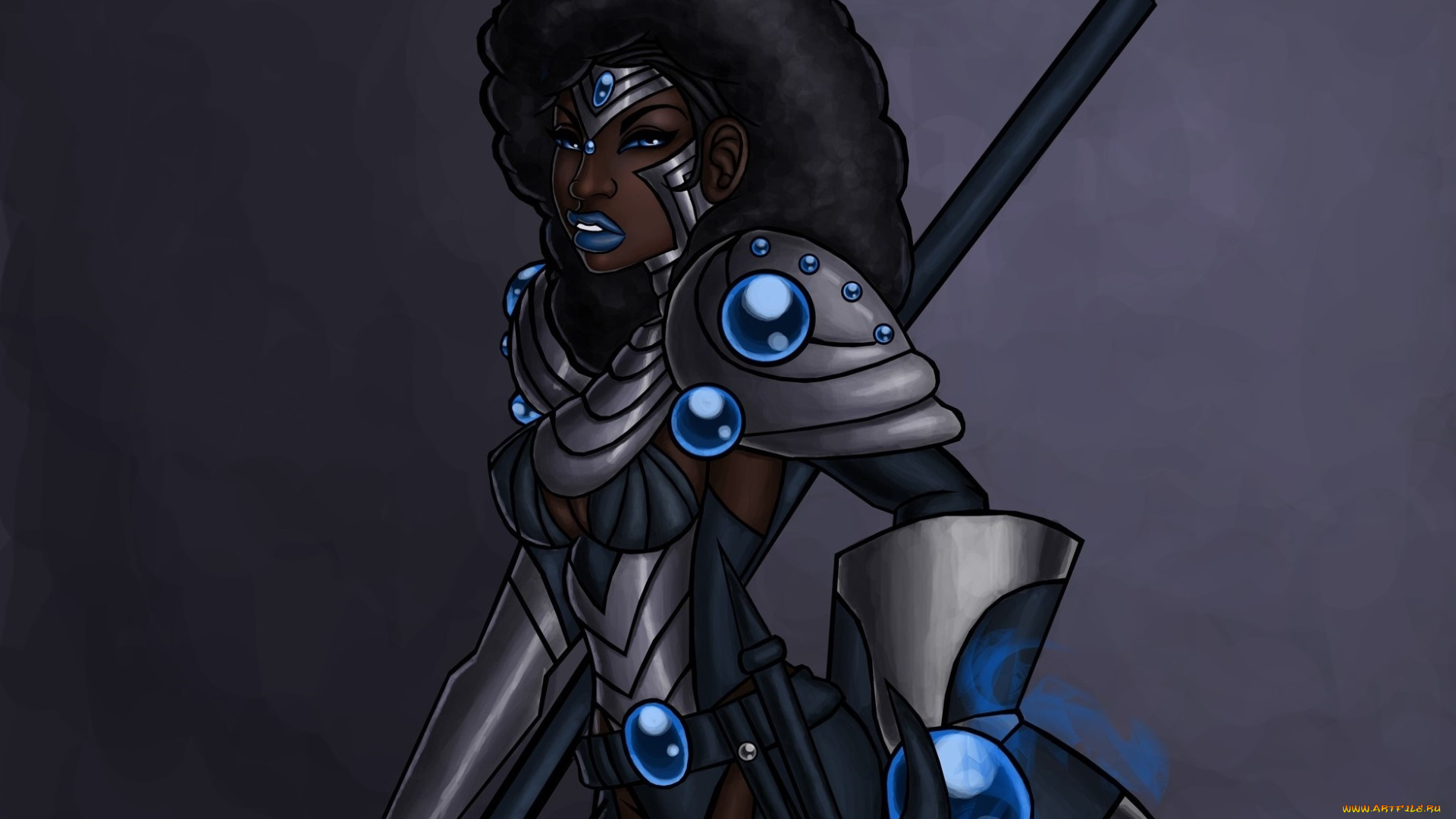 рисованное, -, другое, орружие, фон, взгляд, кастаника