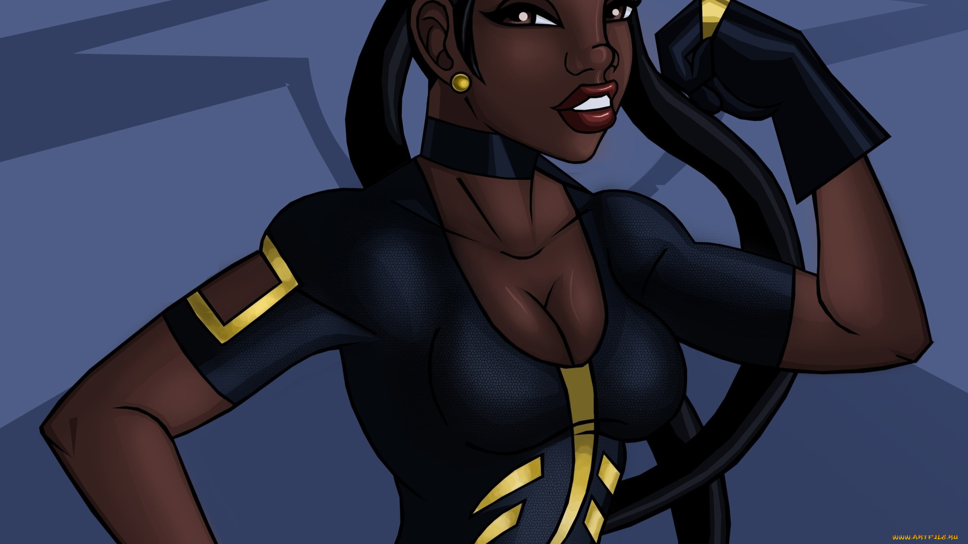 рисованное, люди, девушка, взгляд, фон