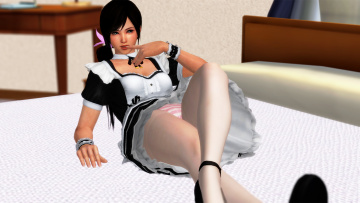 обоя 3д графика, аниме , anime, девушка, фон, взгляд