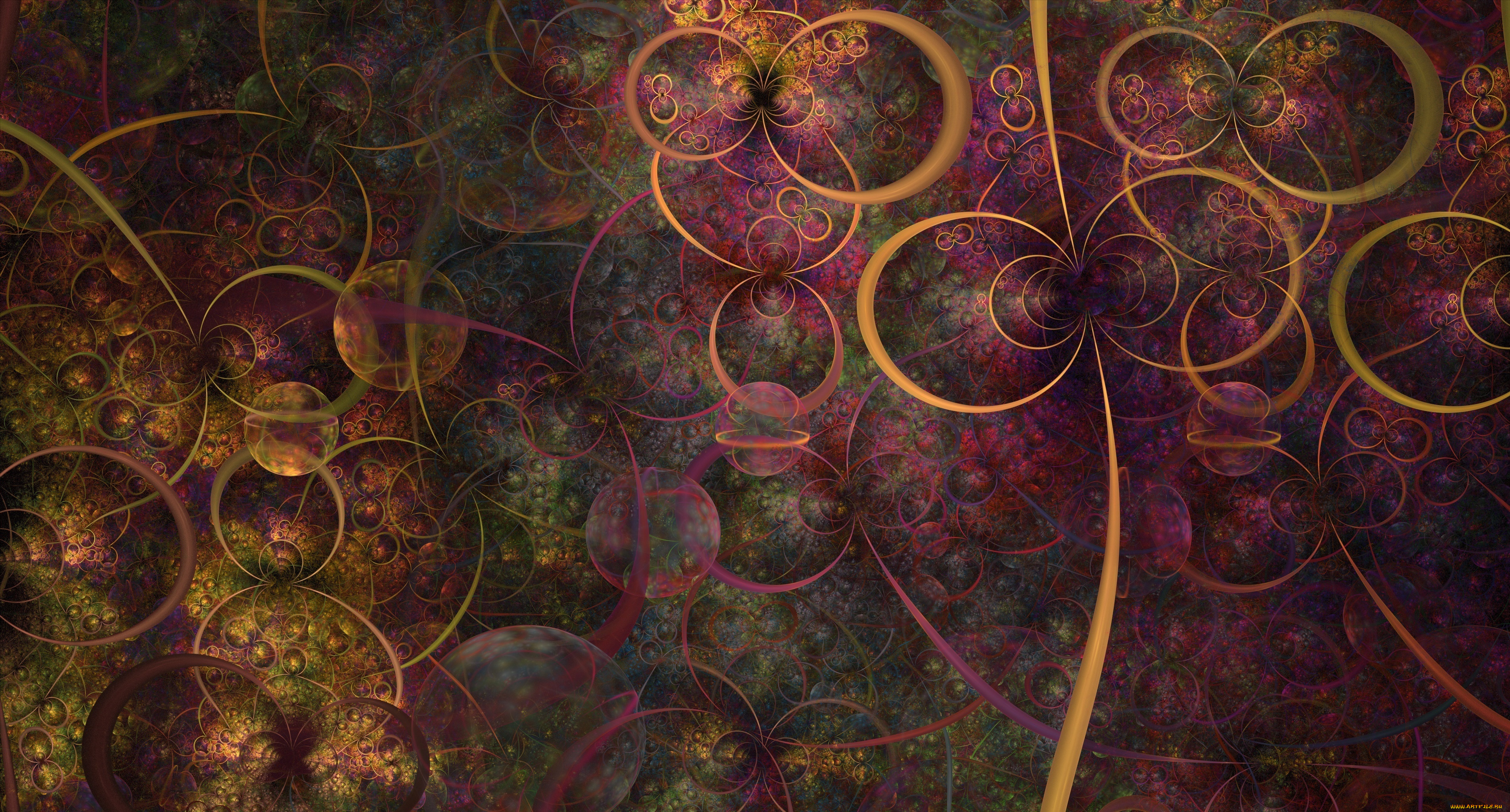 3д, графика, фракталы, , fractal, узор, фон, цвета