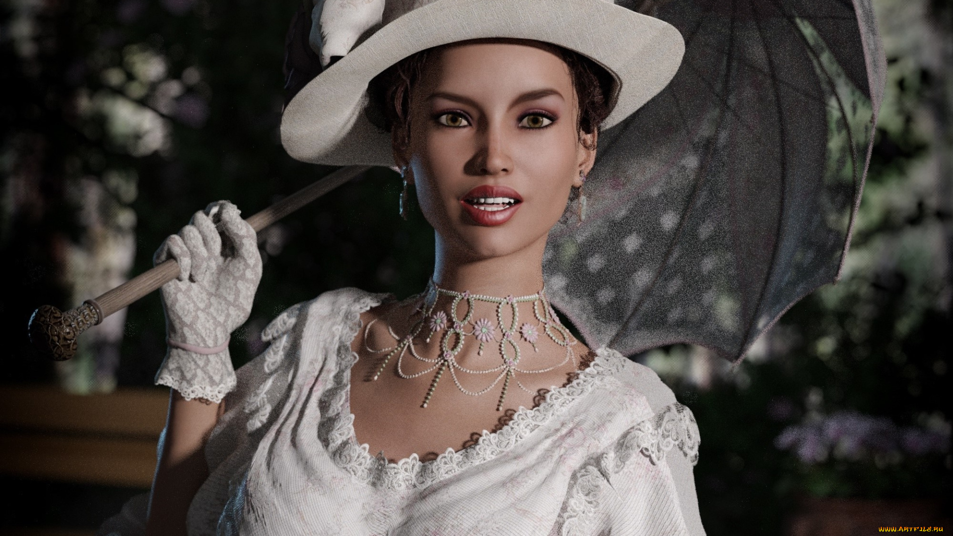 3д, графика, люди, , people, девушка, фон, взгляд