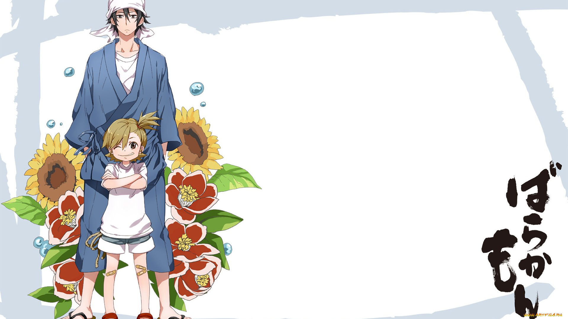 аниме, barakamon, парень, девочка