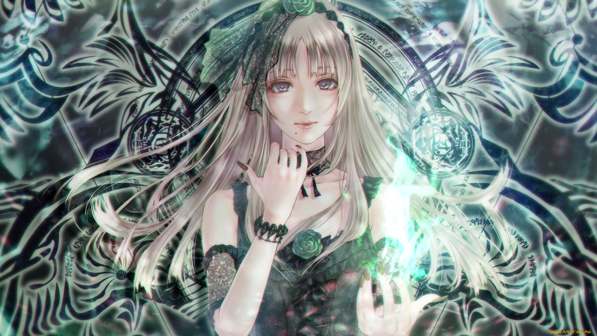 аниме, магия, , колдовство, , halloween, девушка