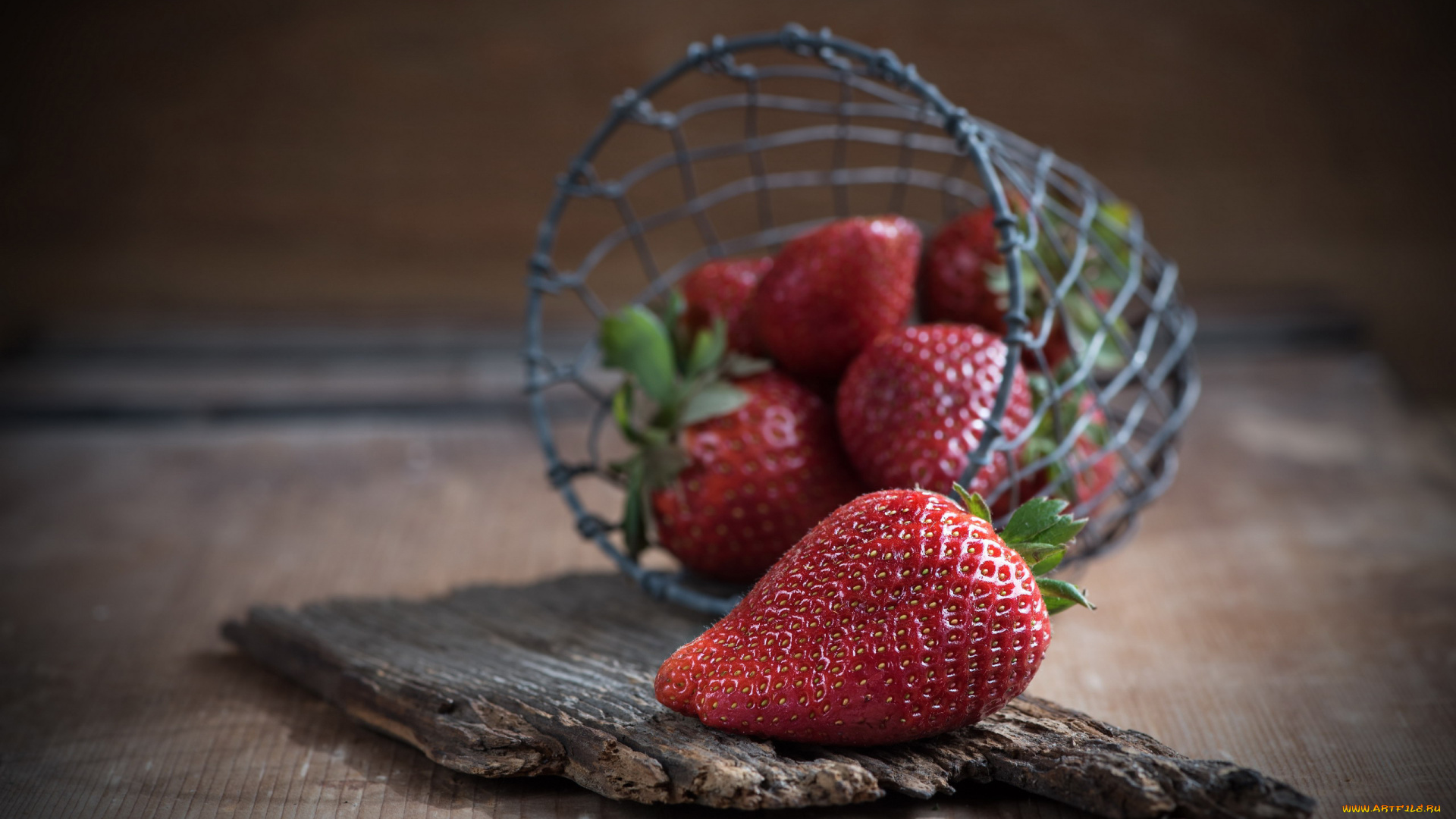 еда, клубника, , земляника, корзинка, ягоды