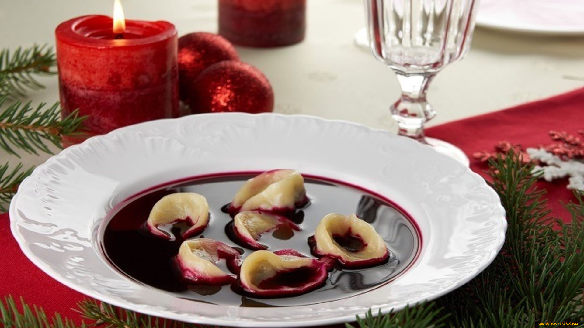 еда, первые, блюда, ушки, борщ, рождественский, польский