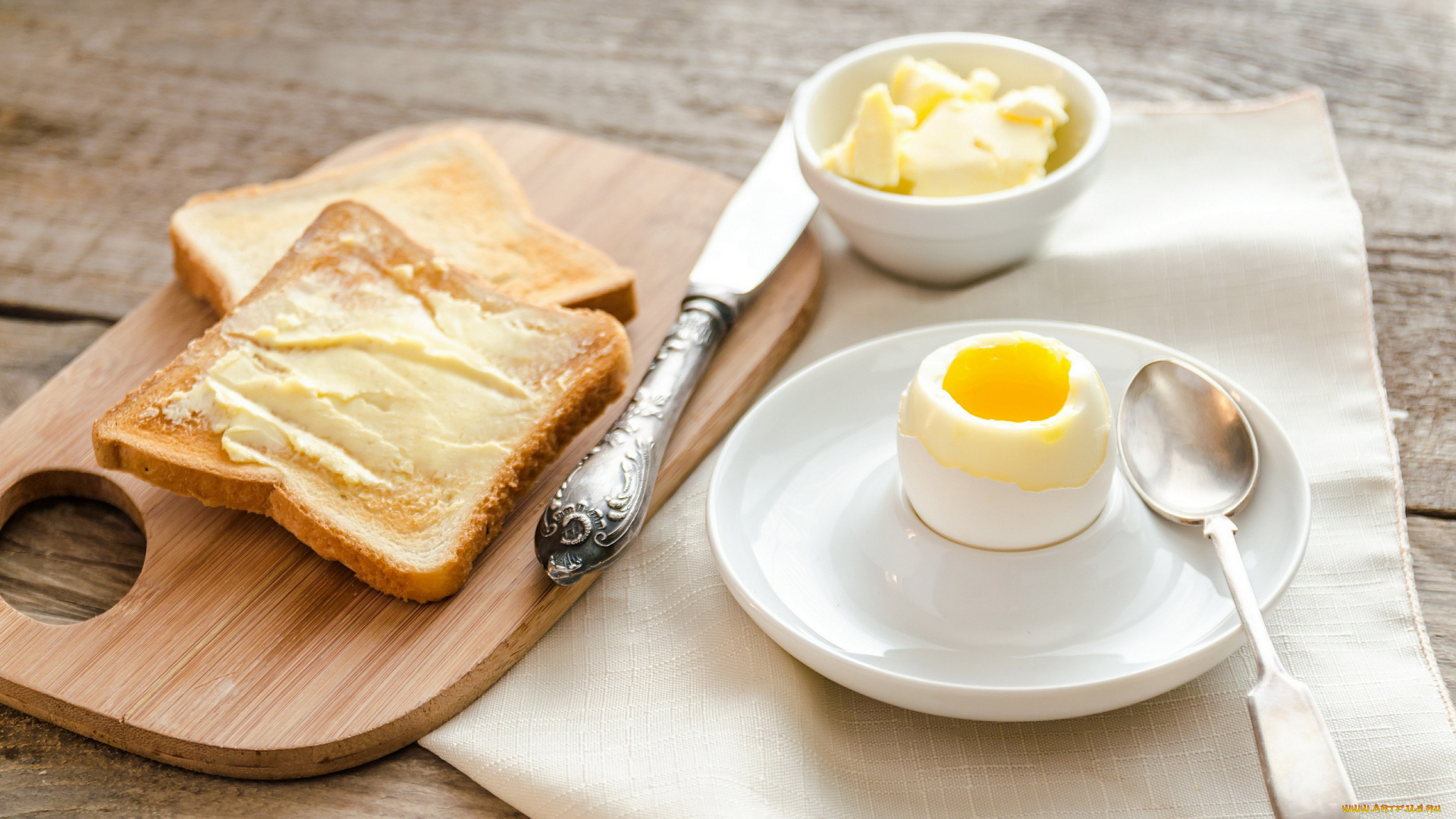 еда, разное, масло, хлеб, яйцо, крутое, желток