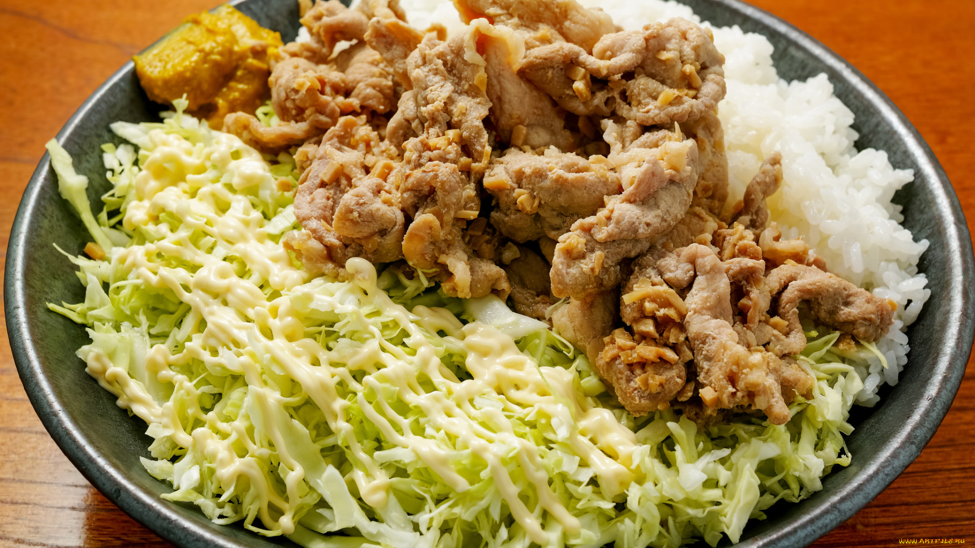 еда, вторые, блюда, рис, овощи, мясо