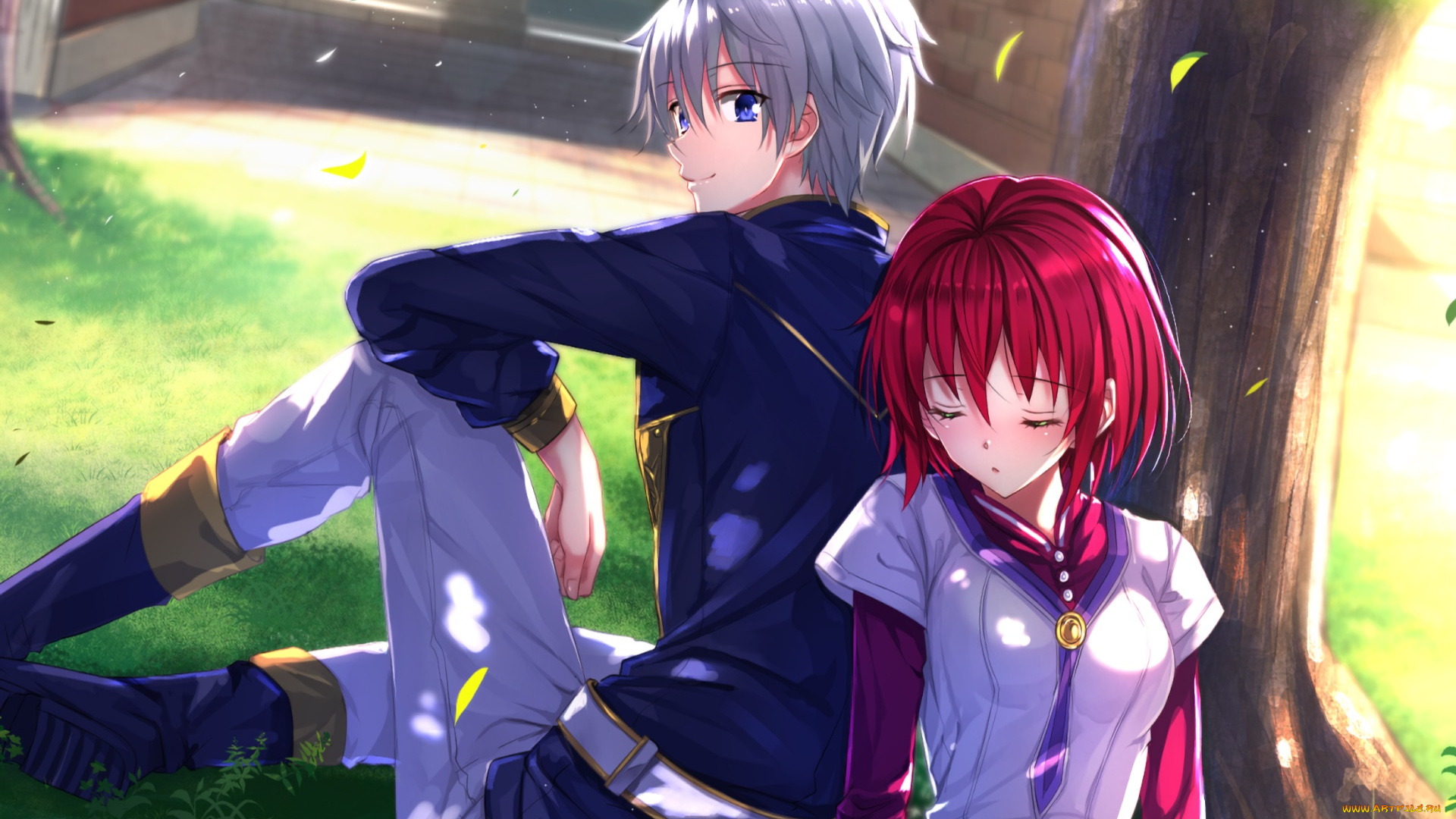 snow, white, with, the, red, hair, аниме, akagami, no, shirayukihime, девушка, взгляд, фон, парень