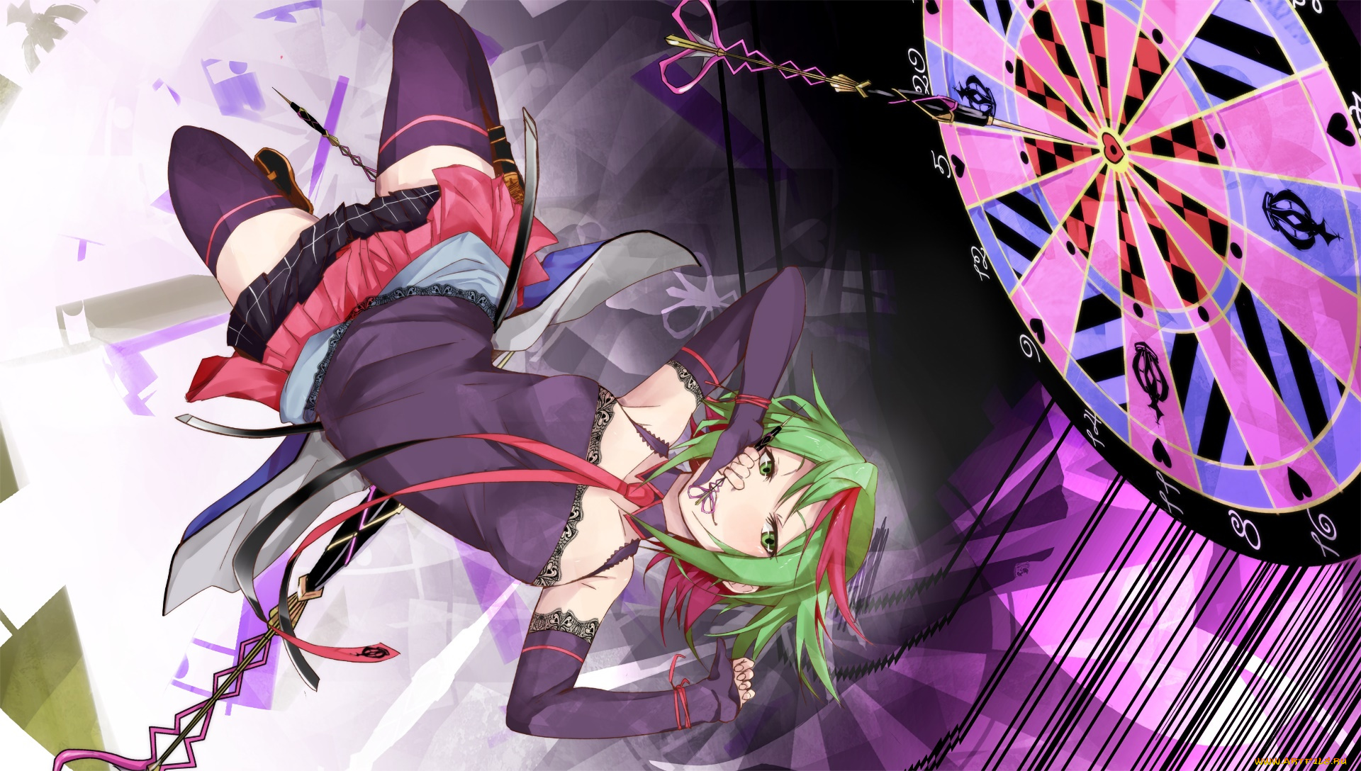 аниме, vocaloid, девушка, фон, взгляд