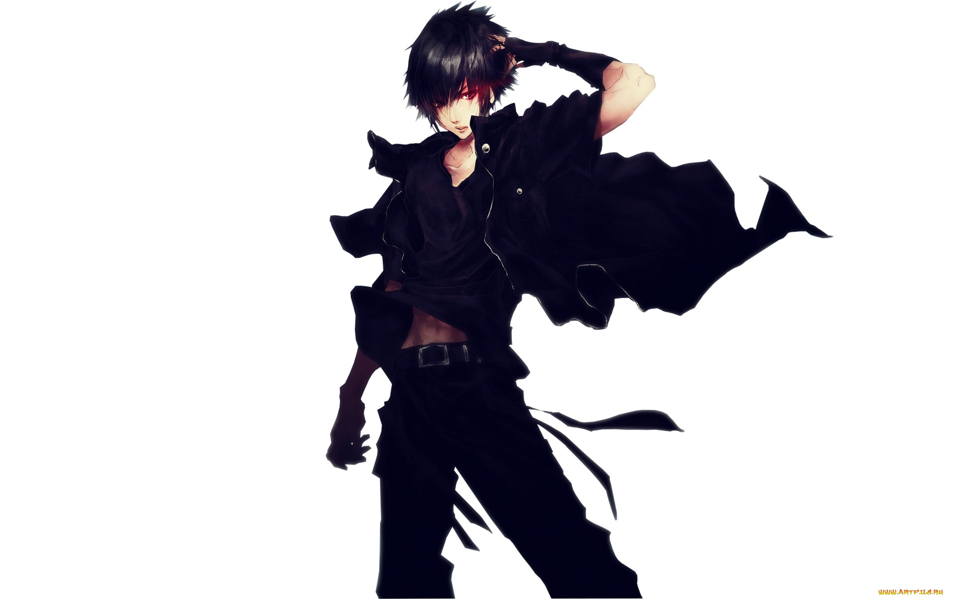 аниме, final, fantasy, парень