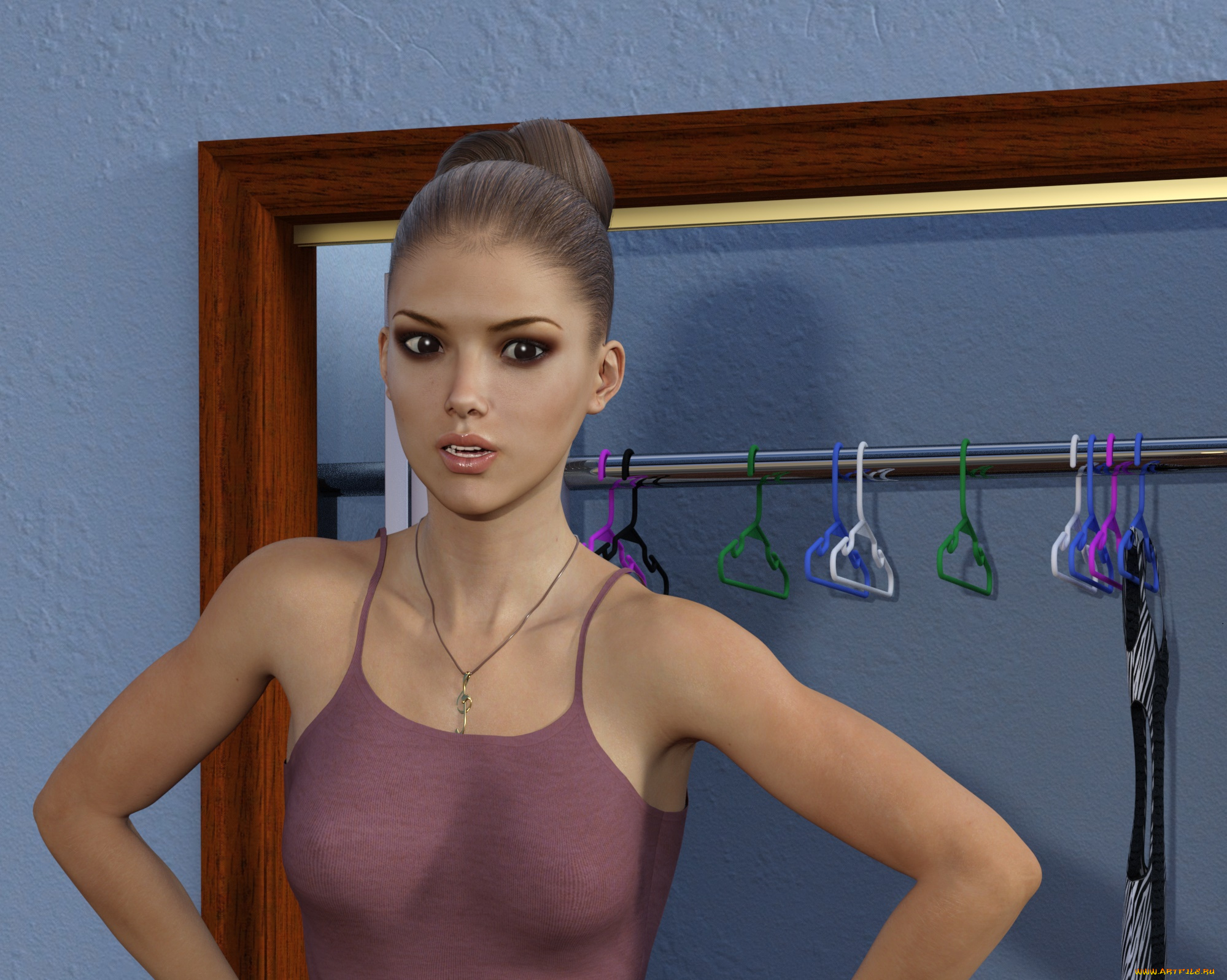 3д, графика, люди, , people, взгляд, девушка, фон