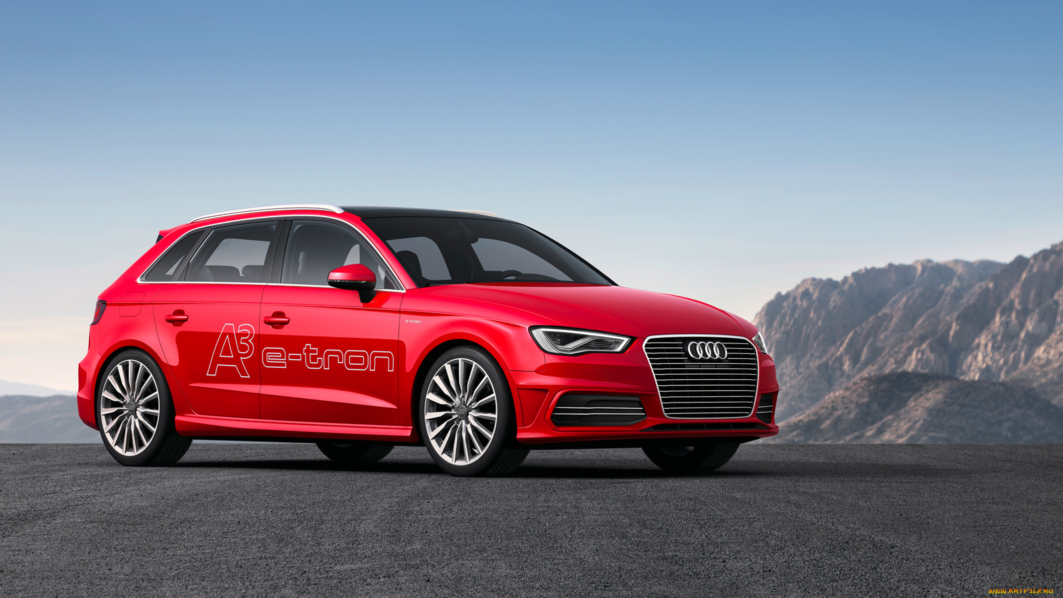 audi, a3, e-tron, concept, 2013, автомобили, audi, красная, 2013, concept, e-tron, a3
