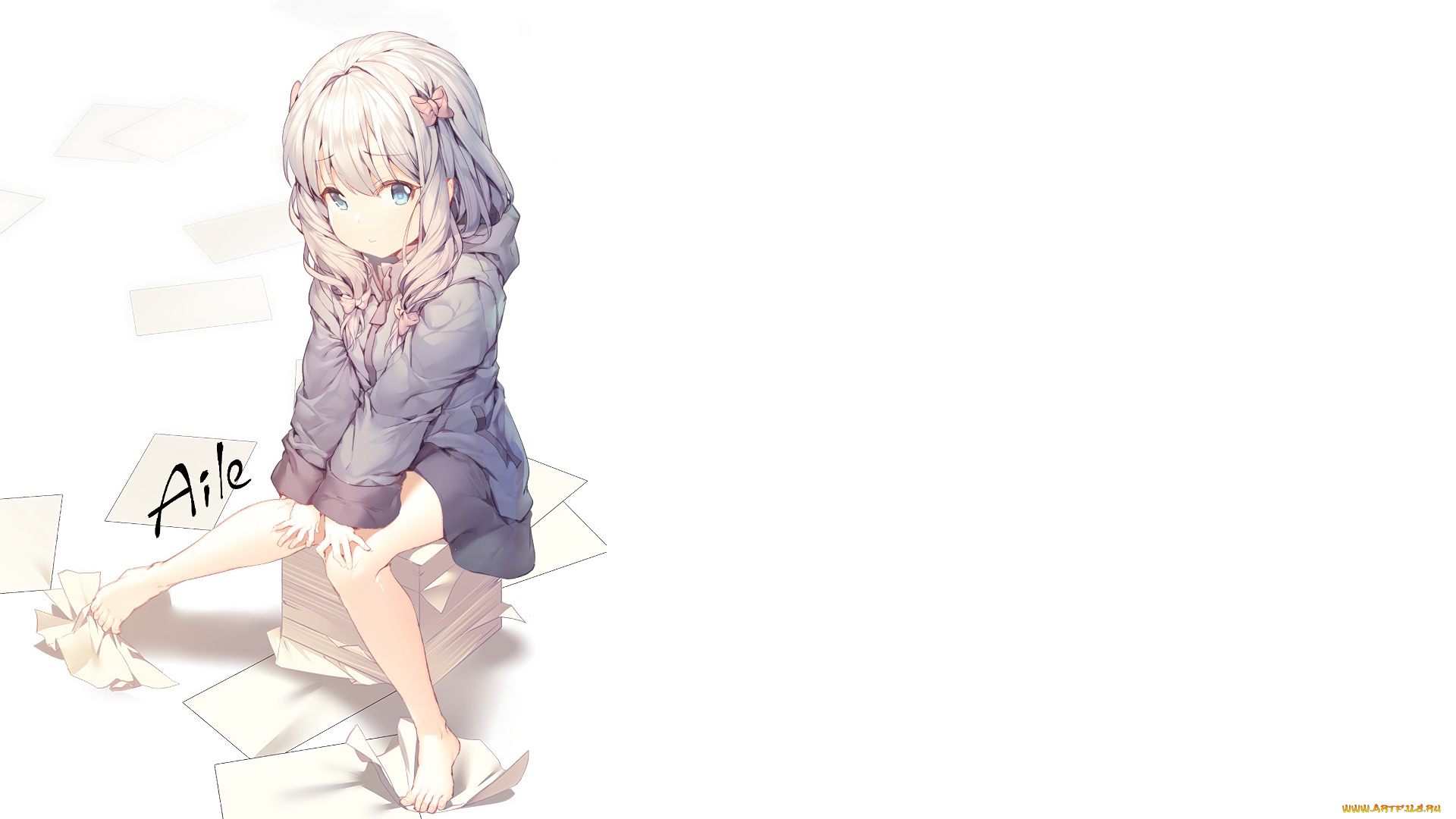 аниме, eromanga-sensei, девушка, фон, взгляд