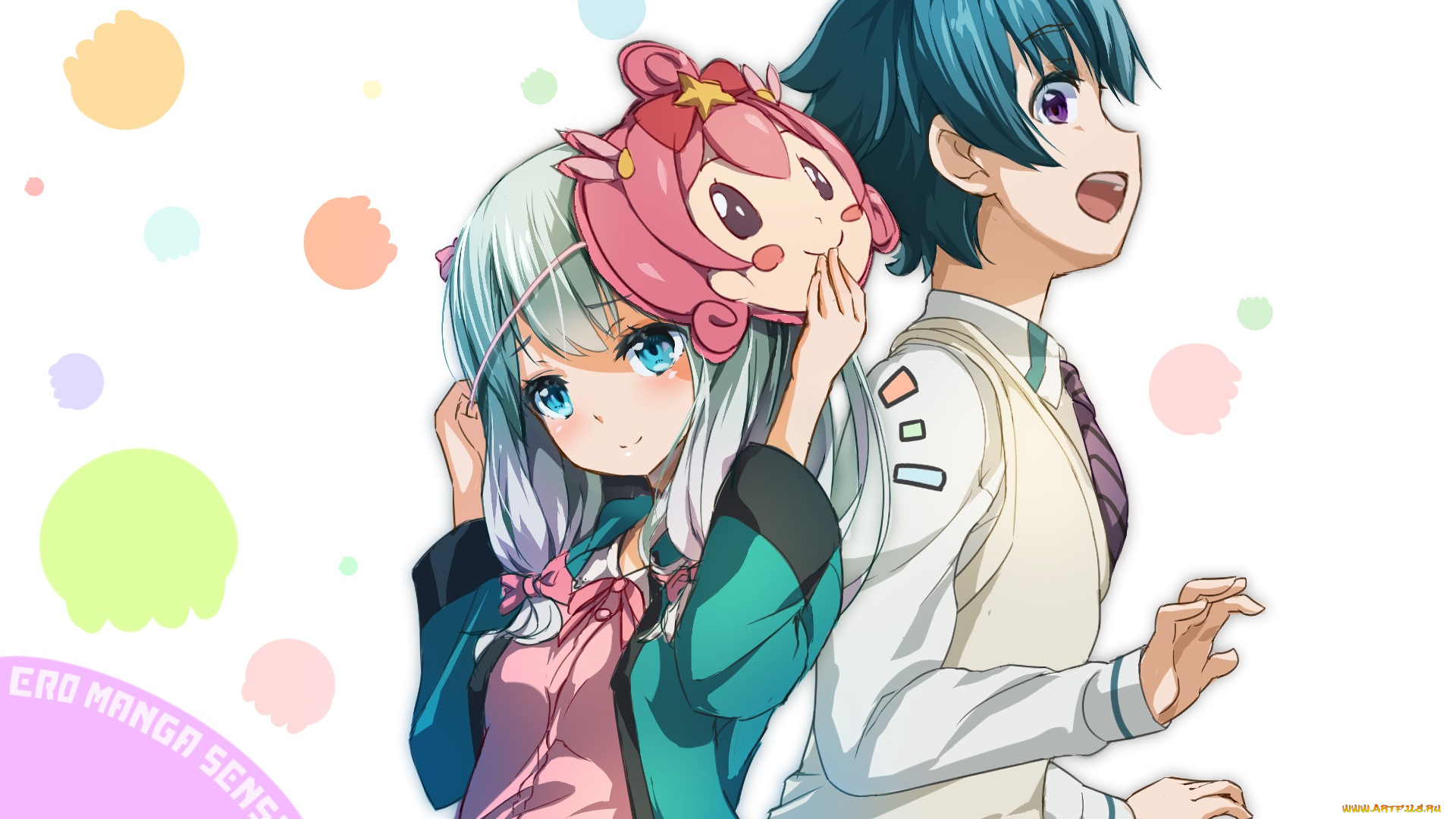 аниме, eromanga-sensei, фон, девушка, взгляд