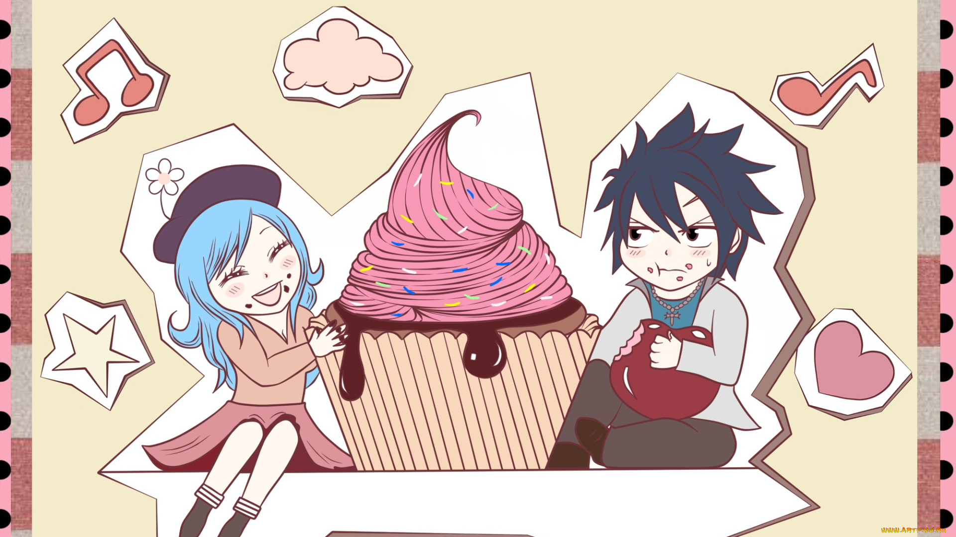 аниме, fairy, tail, грей, джувия