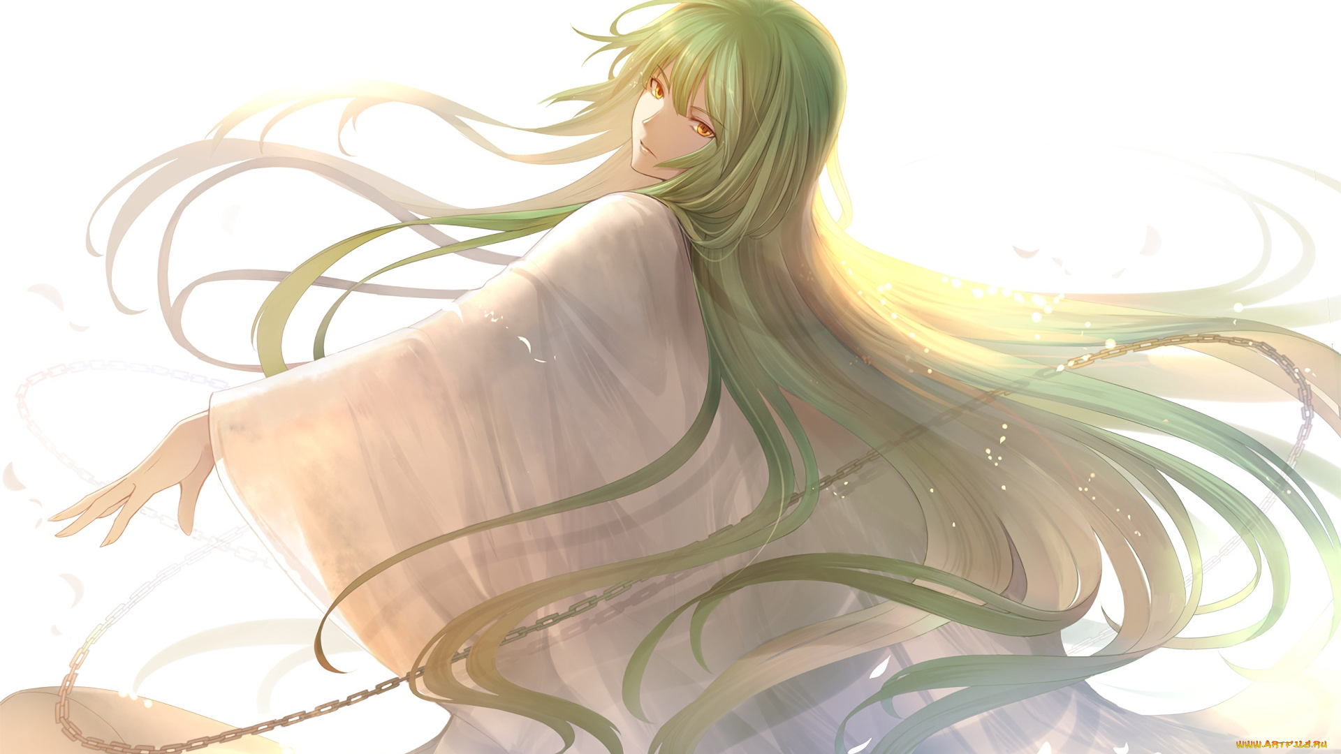 аниме, fate, stay, night, девушка, взгляд, фон