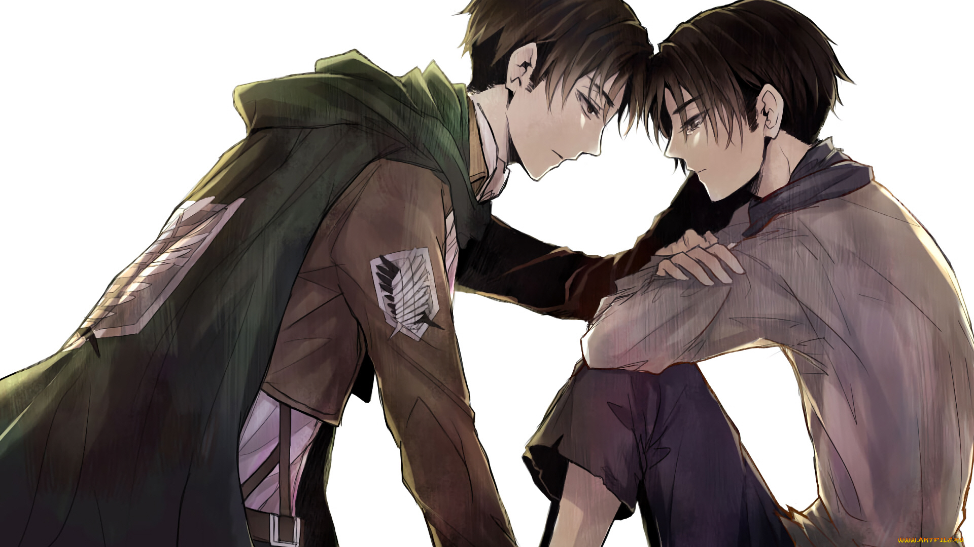 аниме, shingeki, no, kyojin, атака, титанов