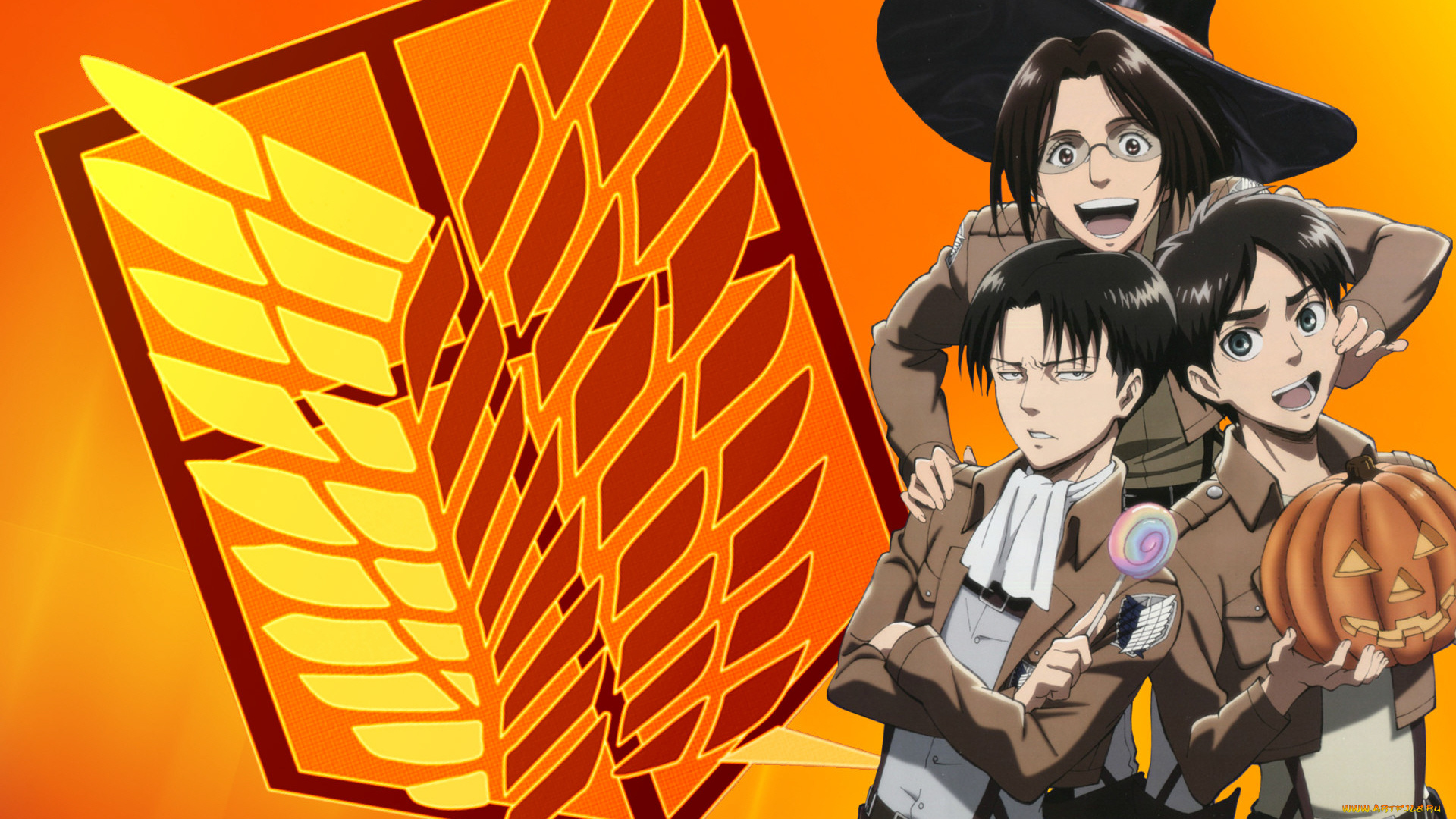 аниме, shingeki, no, kyojin, атака, титанов