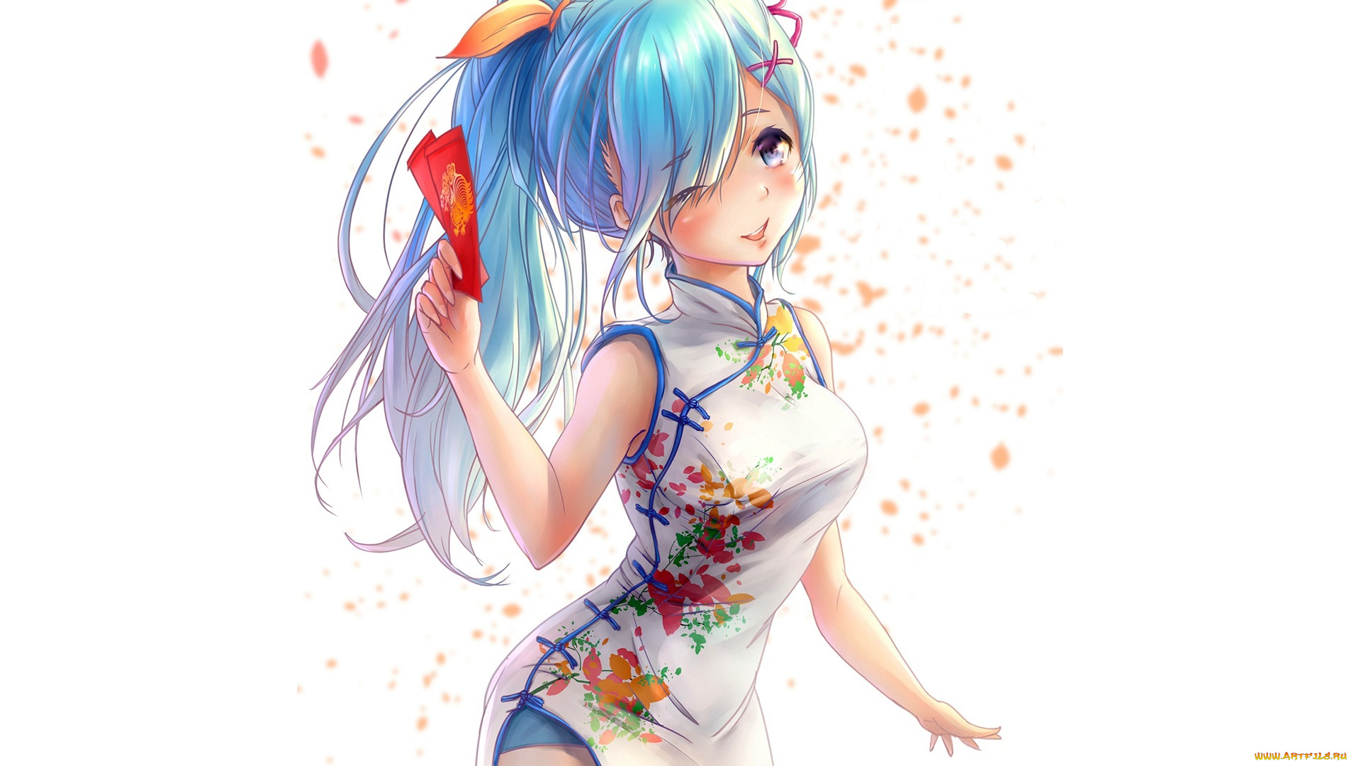 аниме, unknown, , другое, фон, взгляд, девушка