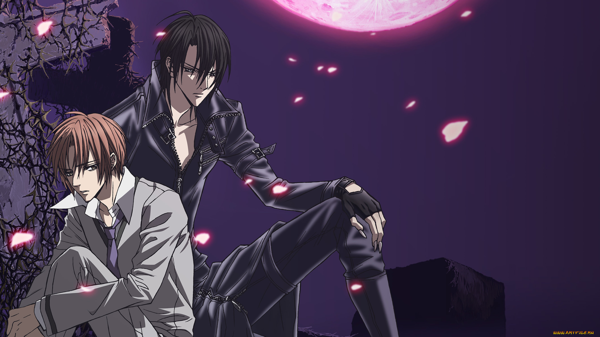 аниме, uragiri, wa, boku, no, namae, wo, shitteiru, девушки, взгляд, фон