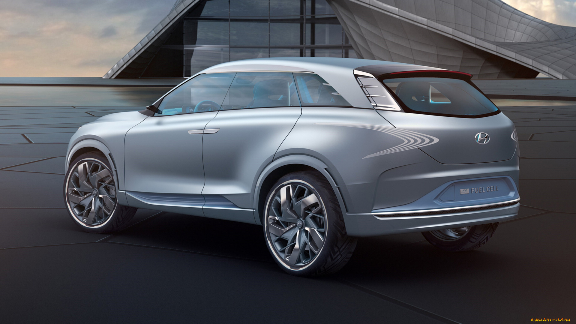 hyundai, fe, fuel, cell, concept, 2017, автомобили, hyundai, fe, fuel, cell, concept, 2017